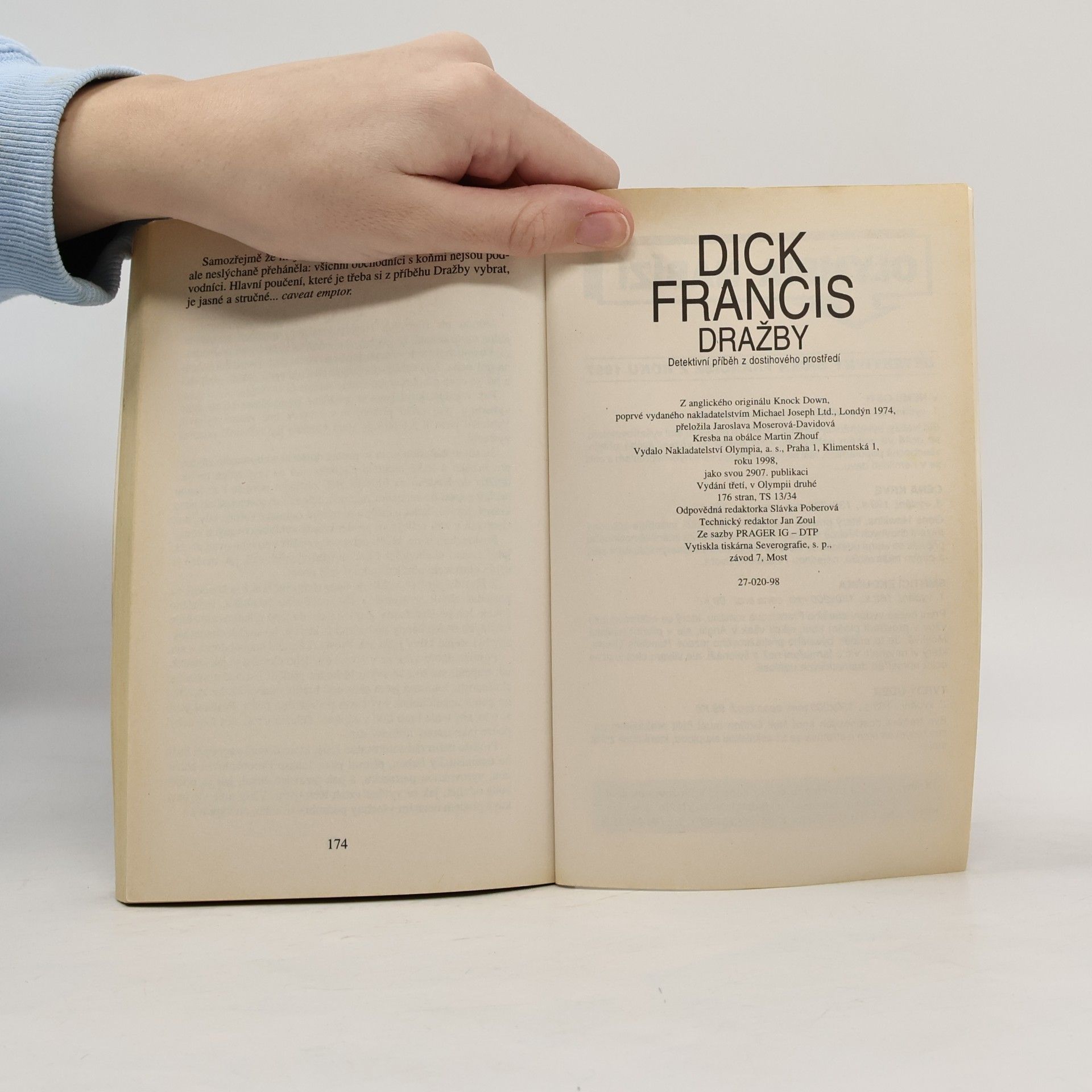 Dick Francis Dražby : detektivní příběh z dostihového prostředí