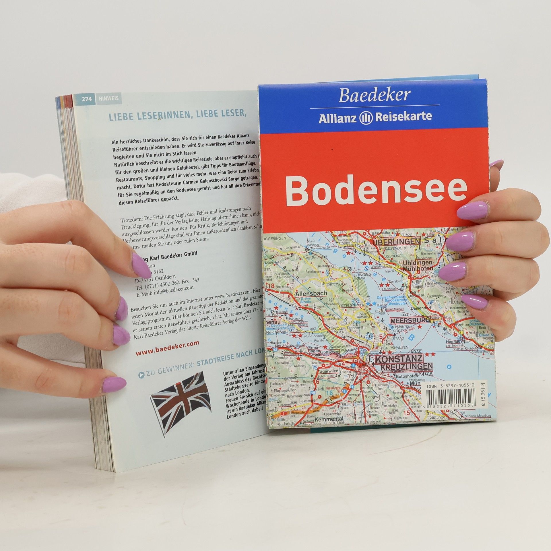 Carmen Galenschovski Bodensee mit Reisekarte