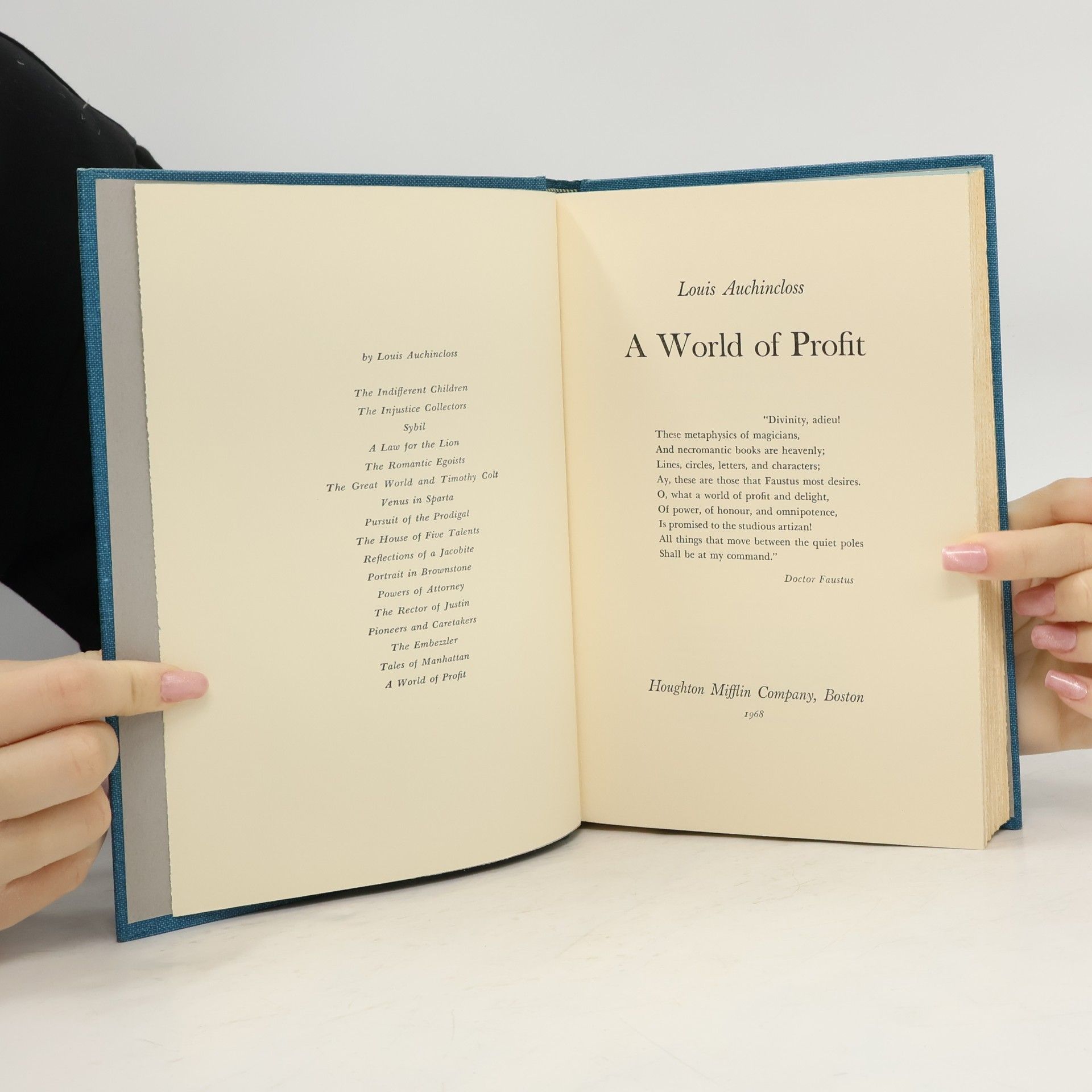 Louis Auchincloss A World of Profit