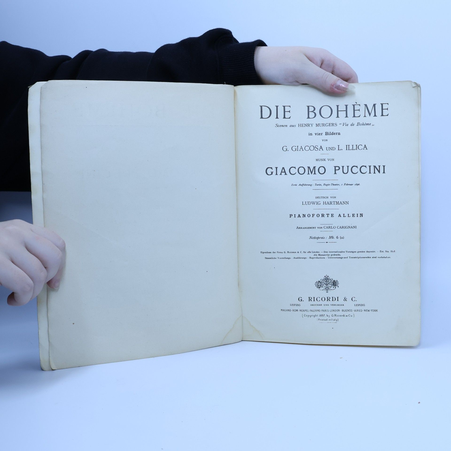 Giocomo Puccini Die Bohème