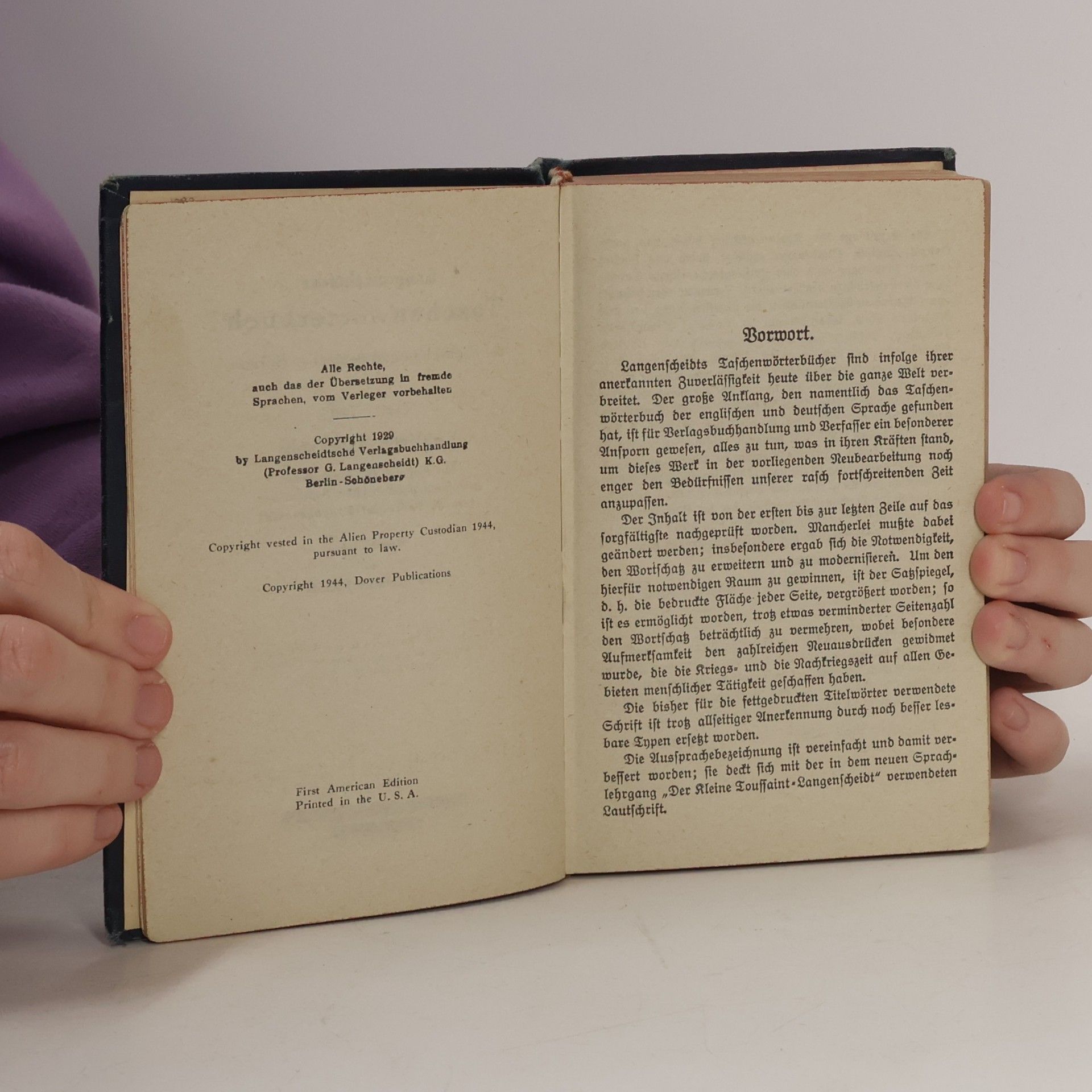 Edmunt Klatt Langenscheidt's English-German and German-English Dictionary