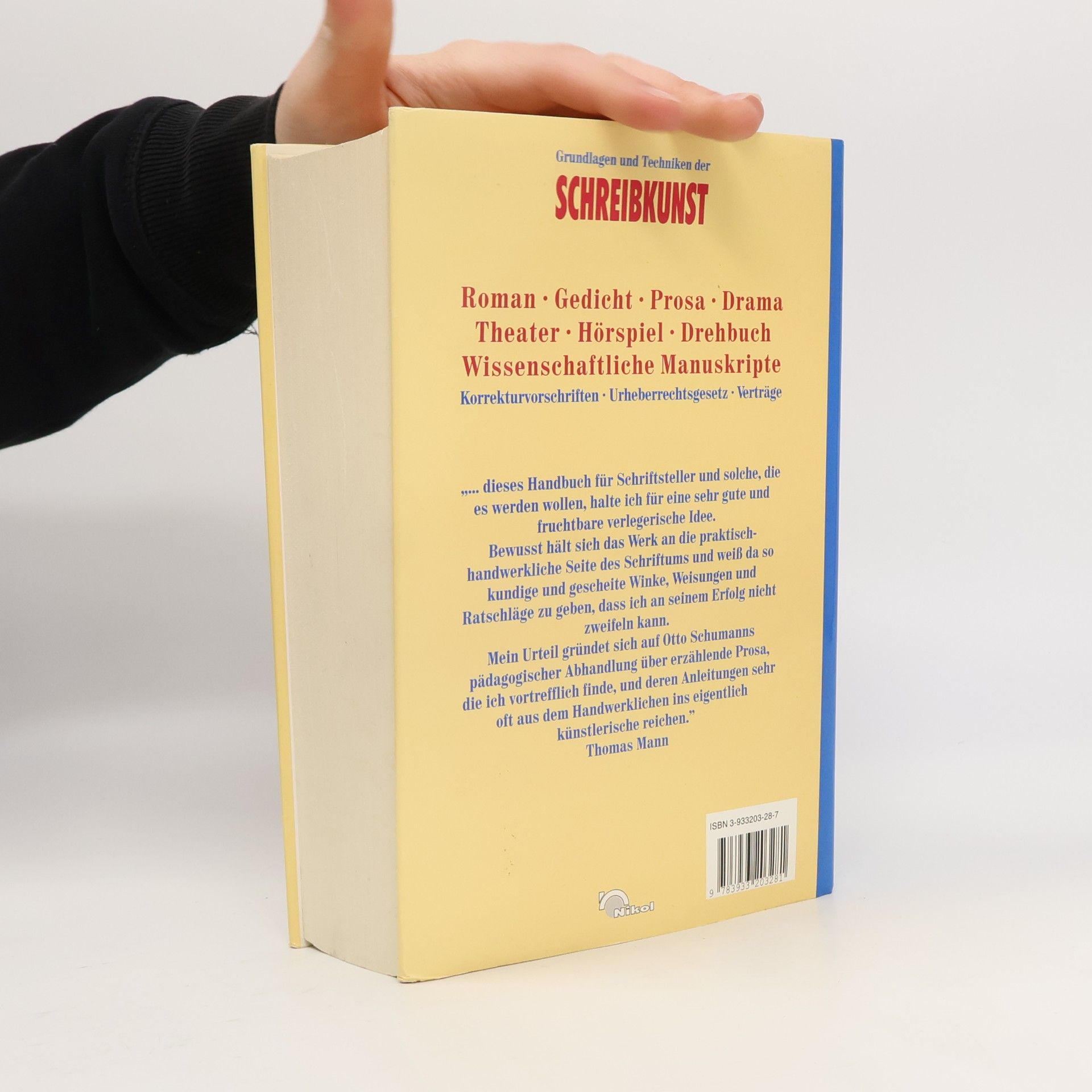 Otto Schumann Grundlagen und Techniken der Schreibkunst
