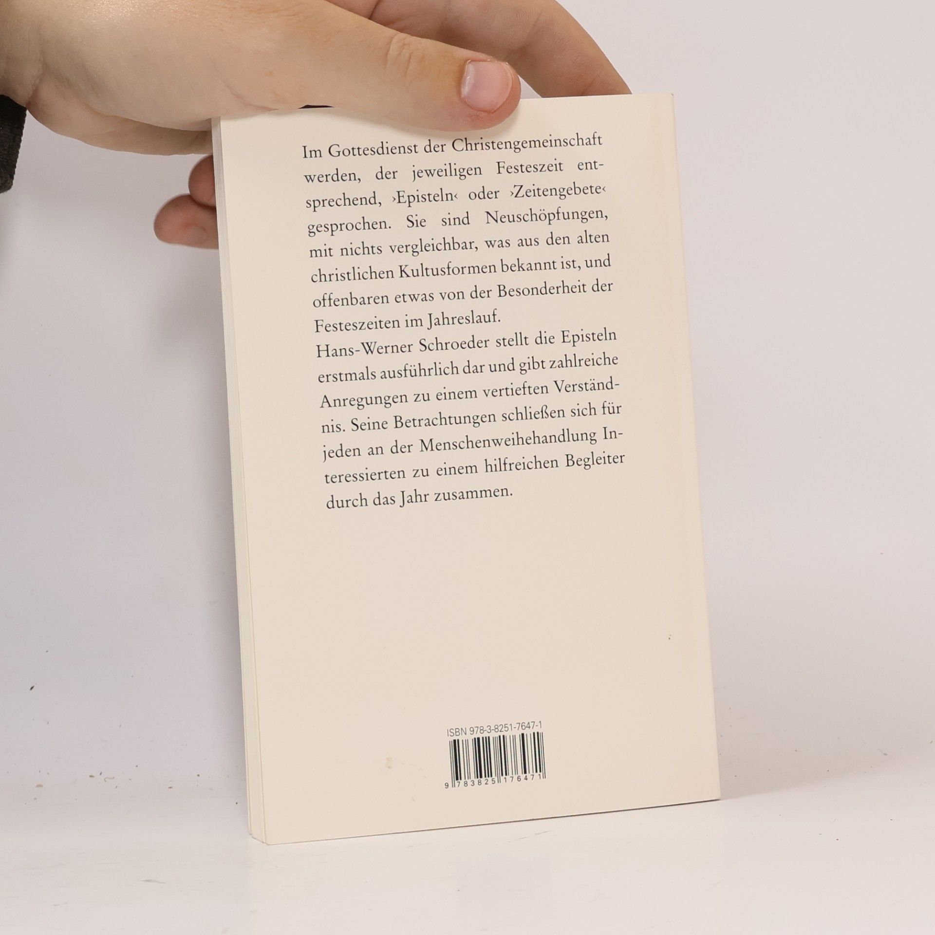 Hans-Werner Schroeder Die Episteln der Menschenweihehandlung