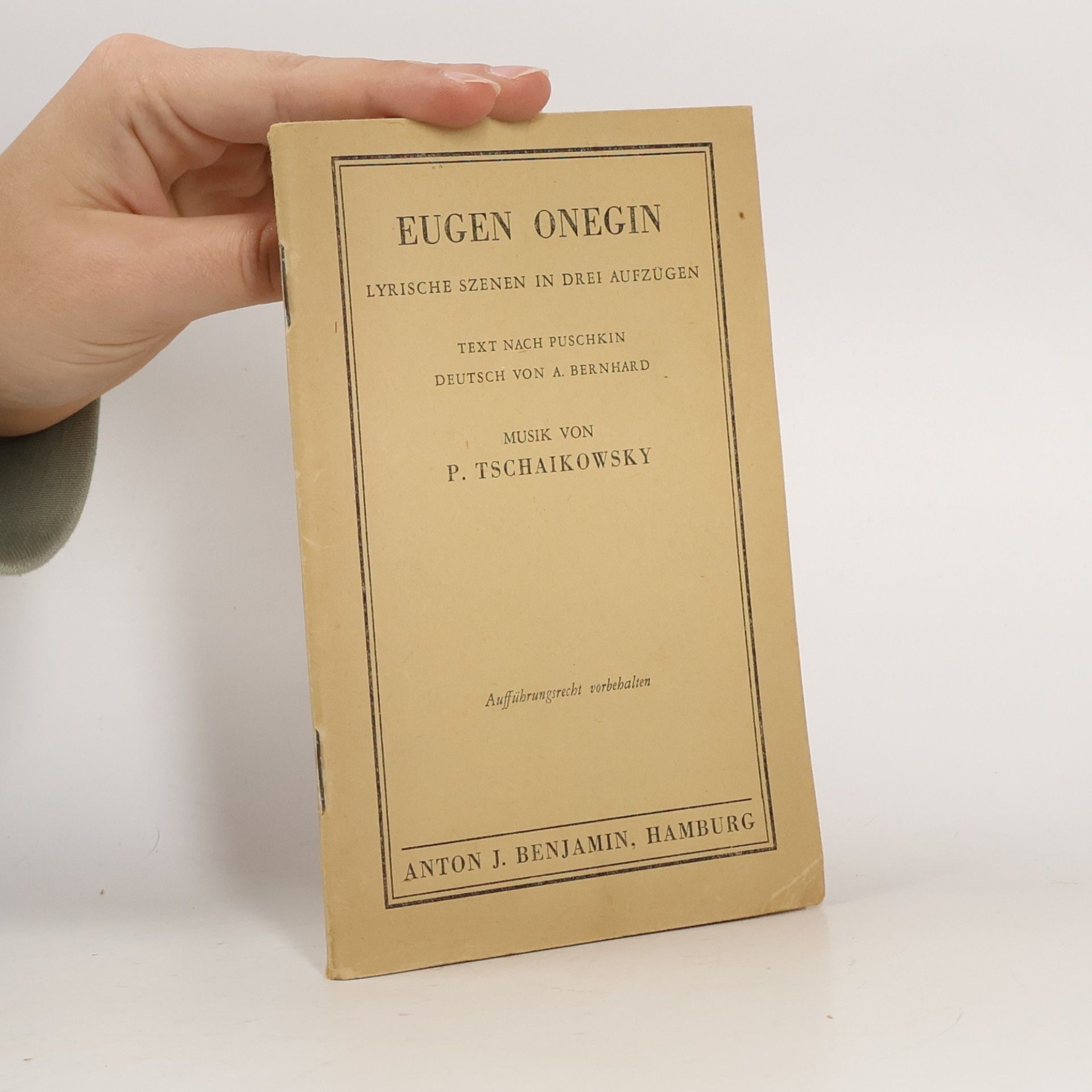 Petr Il'ič Čajkovskij Eugen Onegin