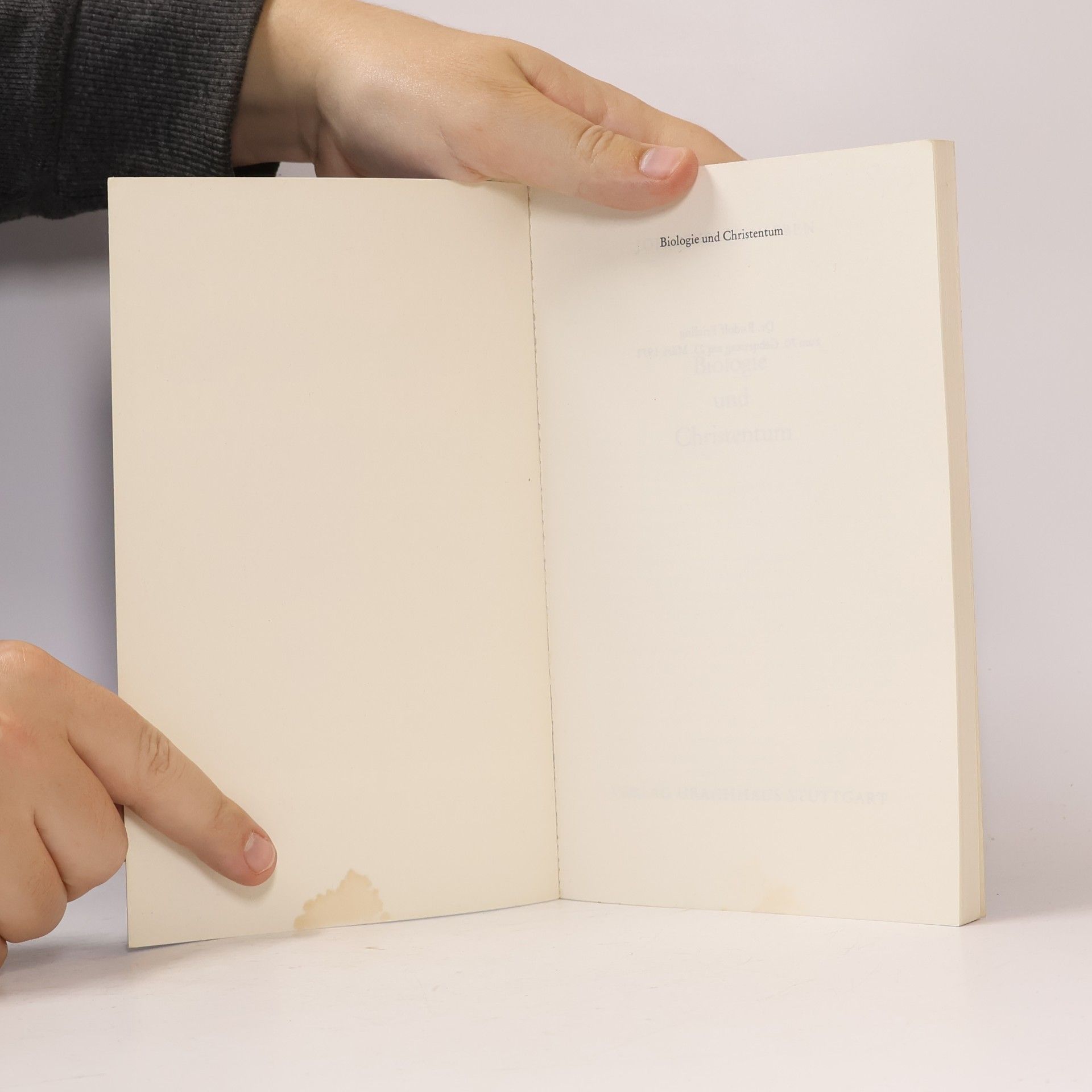 Johannes Hemleben Biologie und Christentum