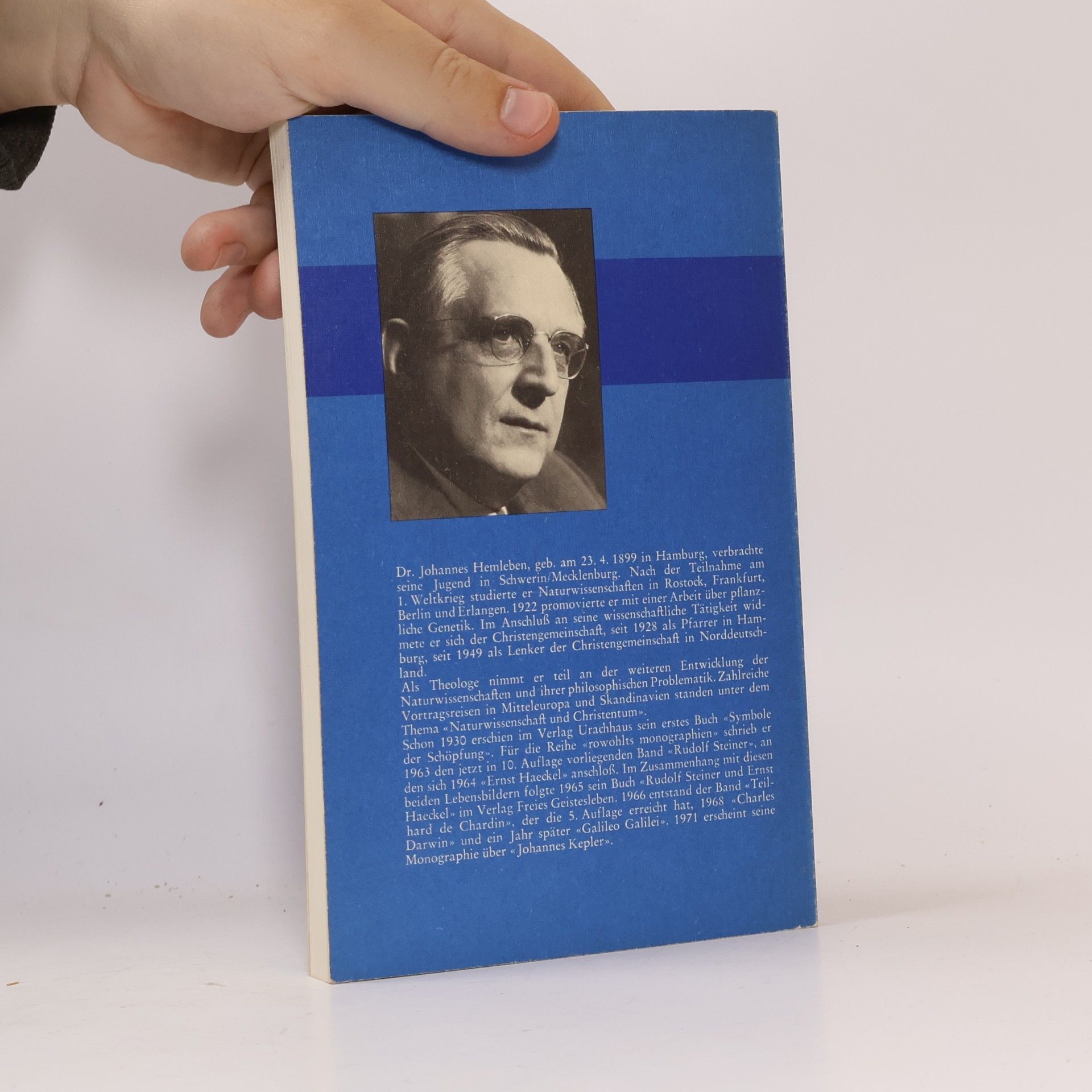 Johannes Hemleben Biologie und Christentum