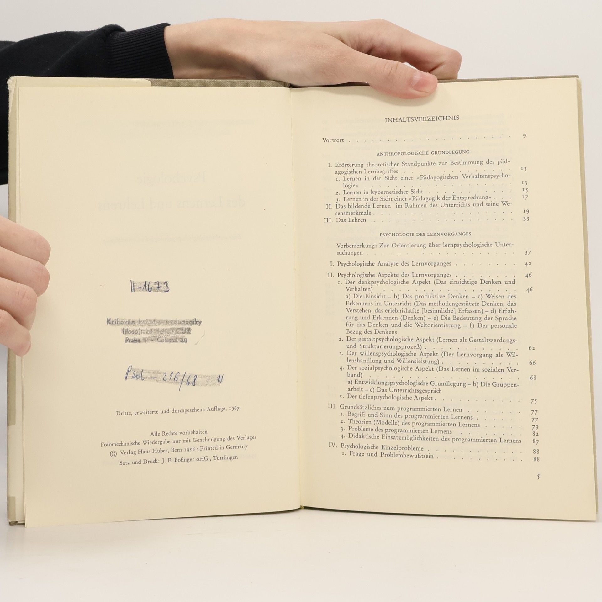 M. J. Hillebrand Psychologie des Lernens und Lehrens