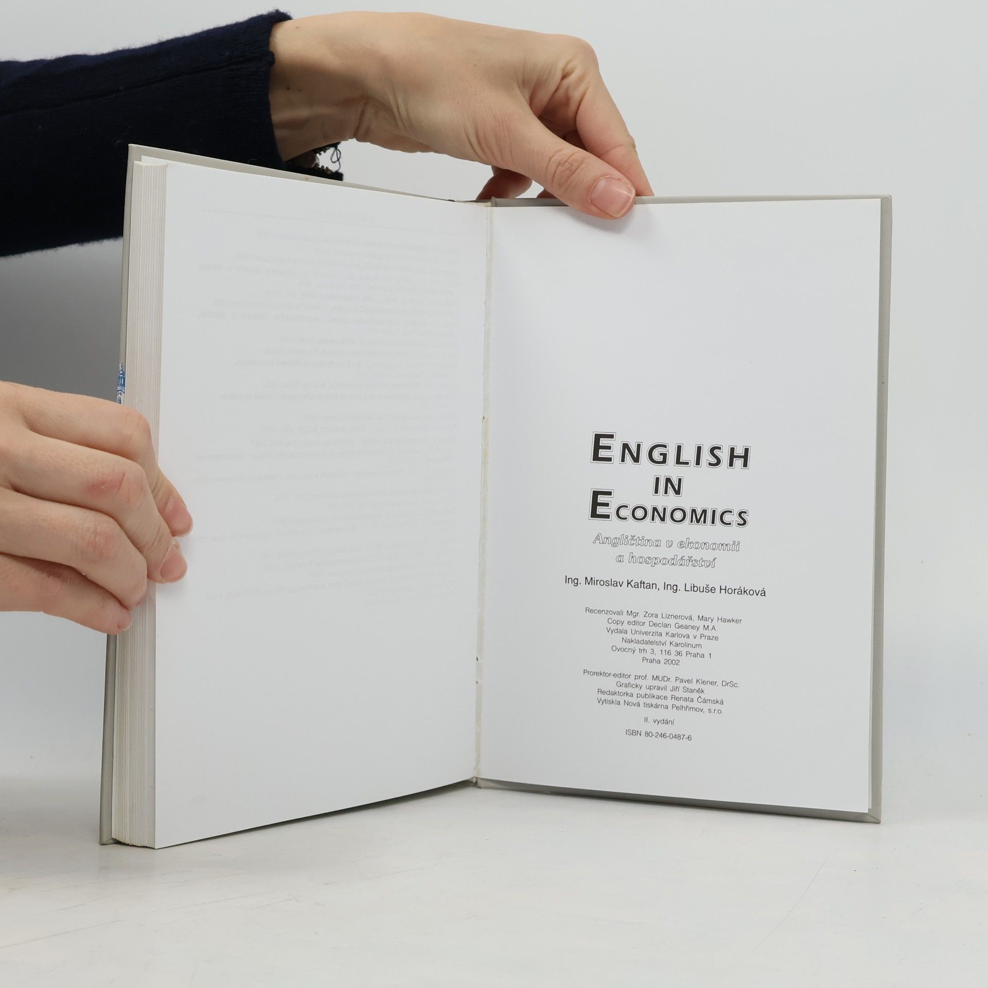 Miroslav Kaftan English in economics : angličtina v ekonomii a hospodářství