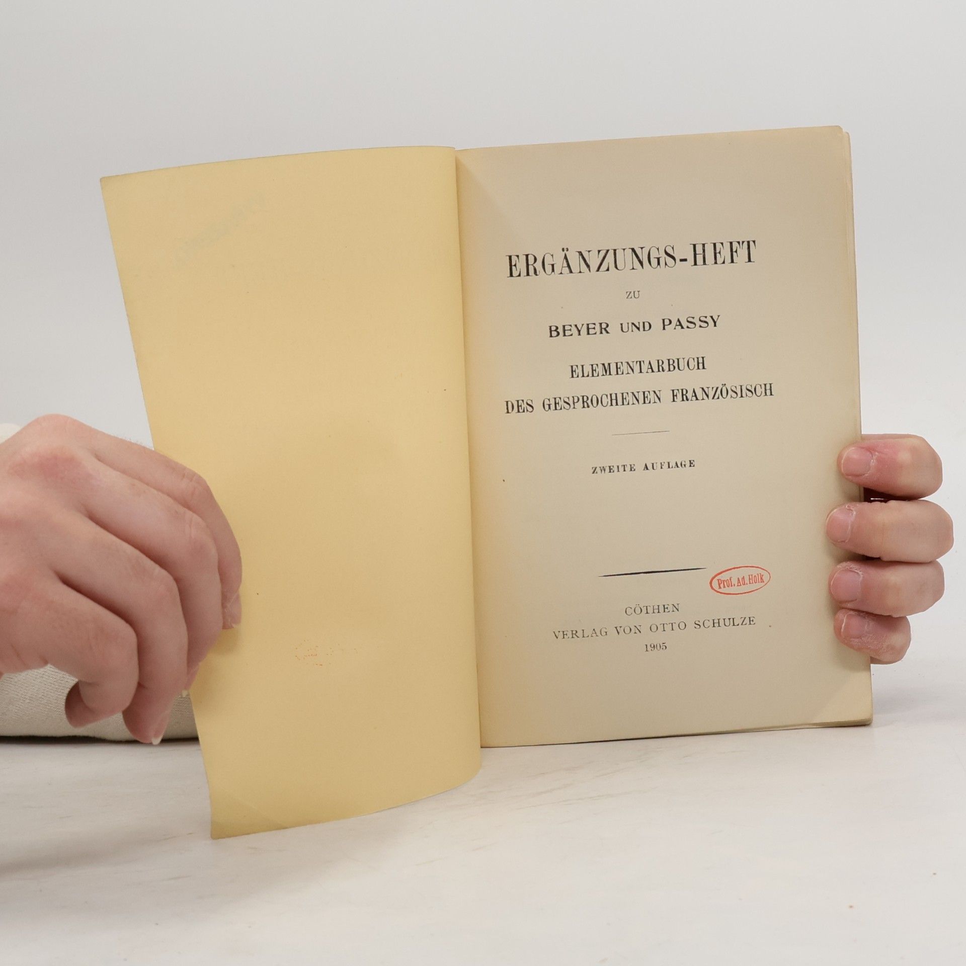 Various authors Ergänzungs-heft zu Beyer und Passy