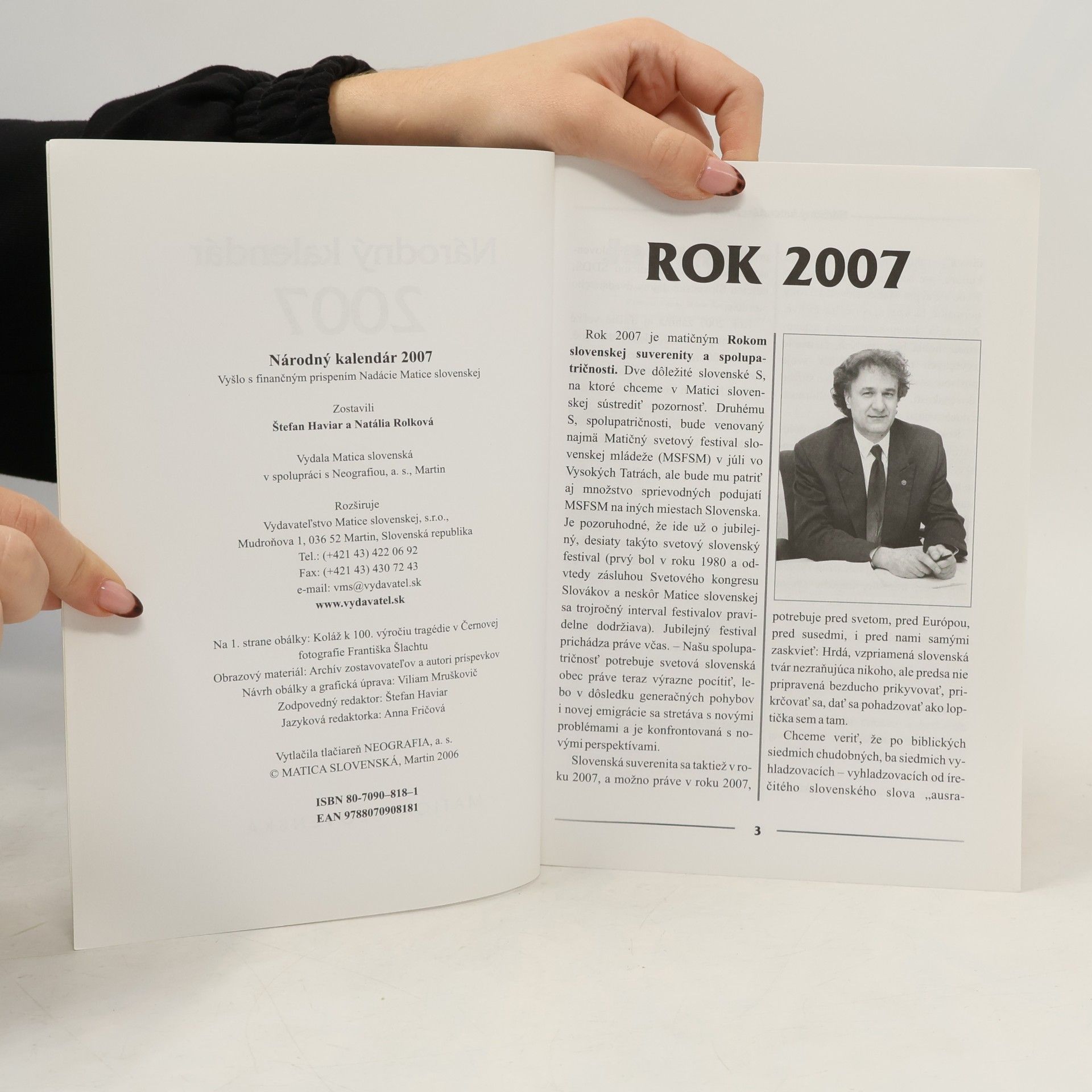 Mruškovič Viliam Národný kalendár 2007