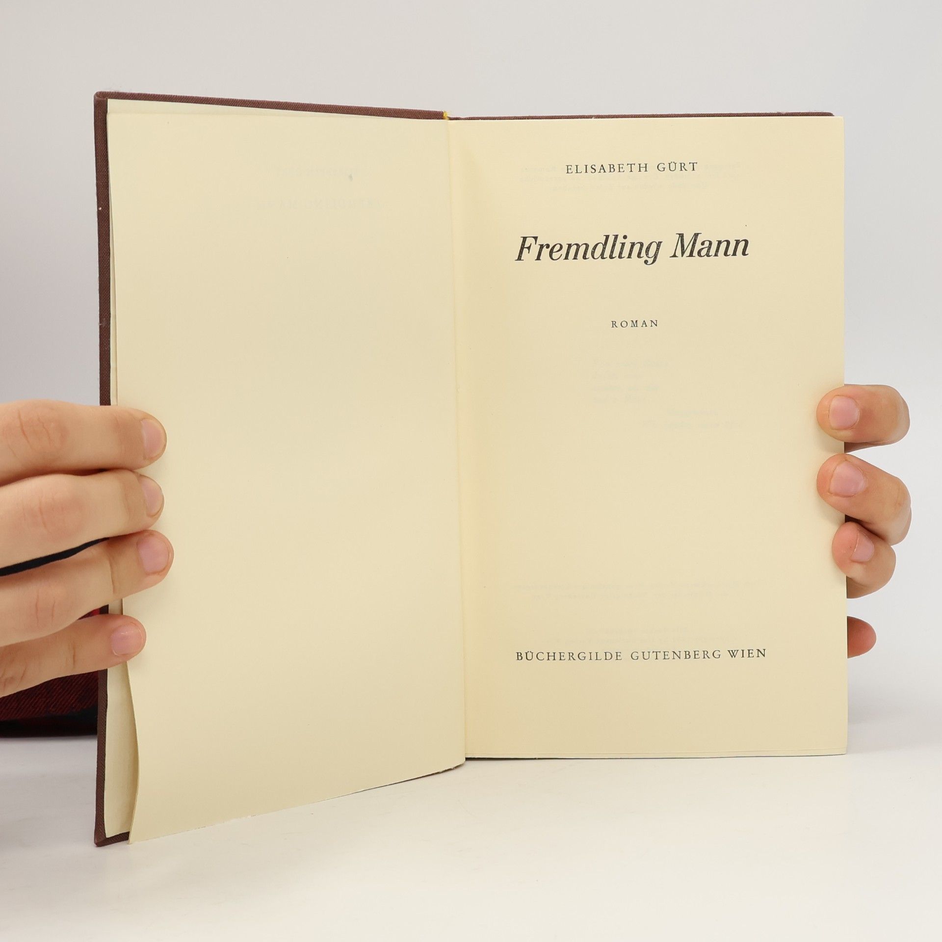 Elisabeth Gürt Fremdling Mann