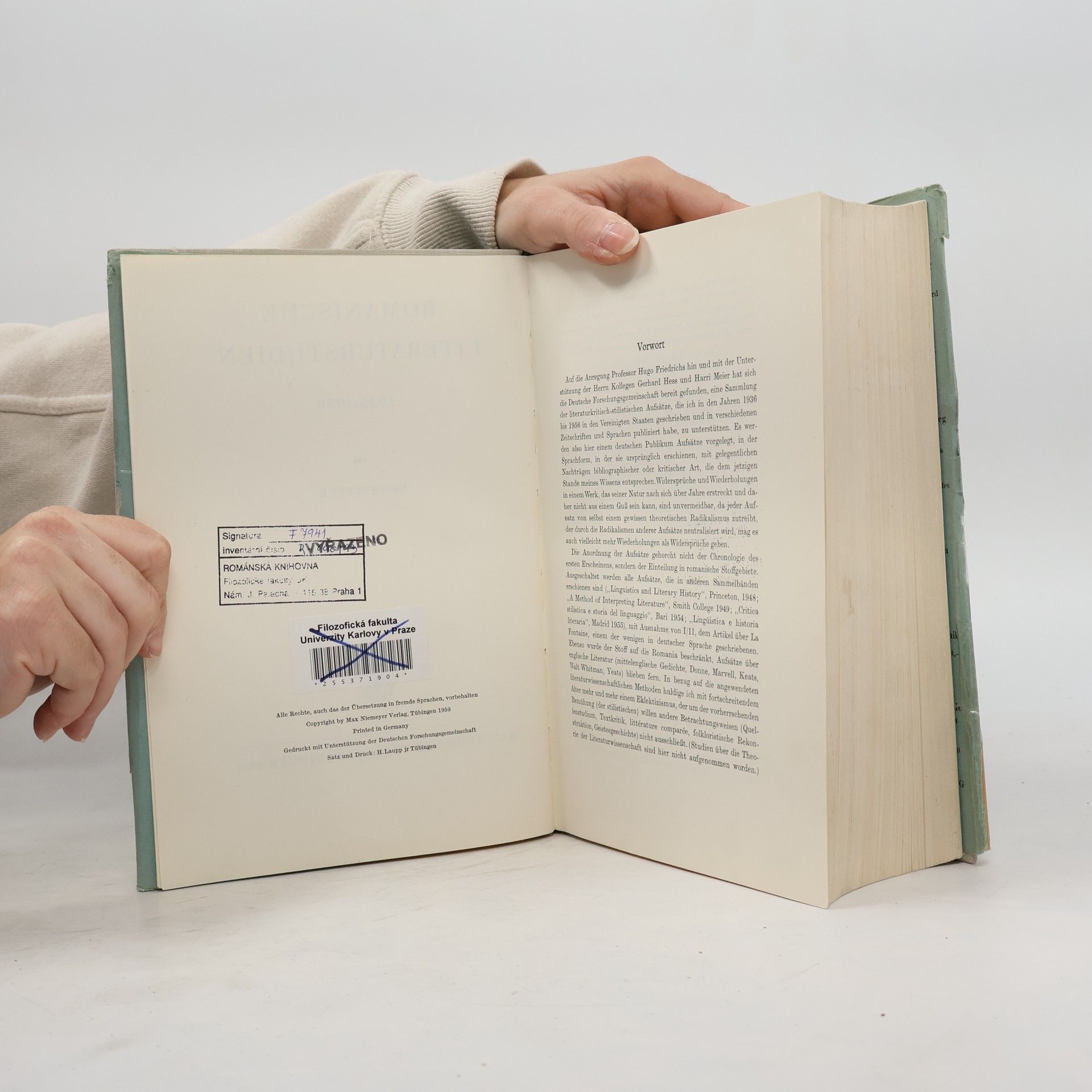 Leo Spitzer Romanische Literaturstudien