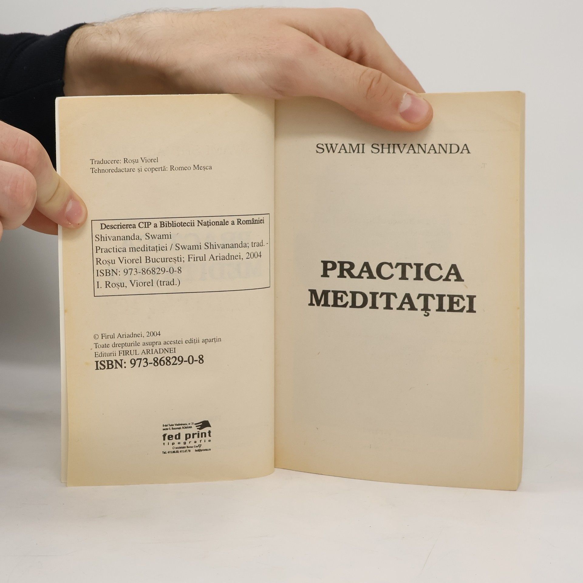 Shri Swami Shivananda Practica meditației