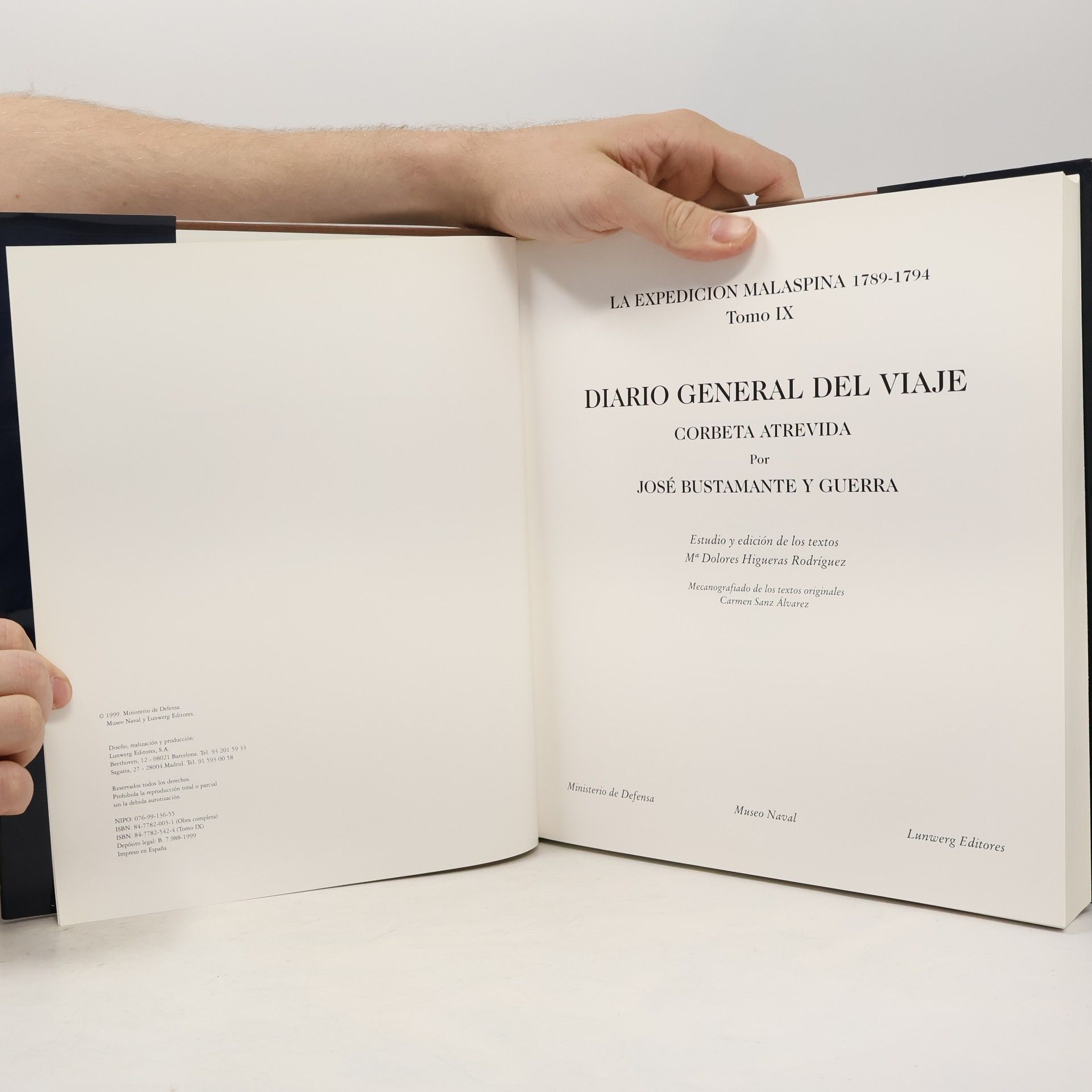 José de Bustamante y Guerra La expedición Malaspina 1789-1794 - 9: Diario general del viaje