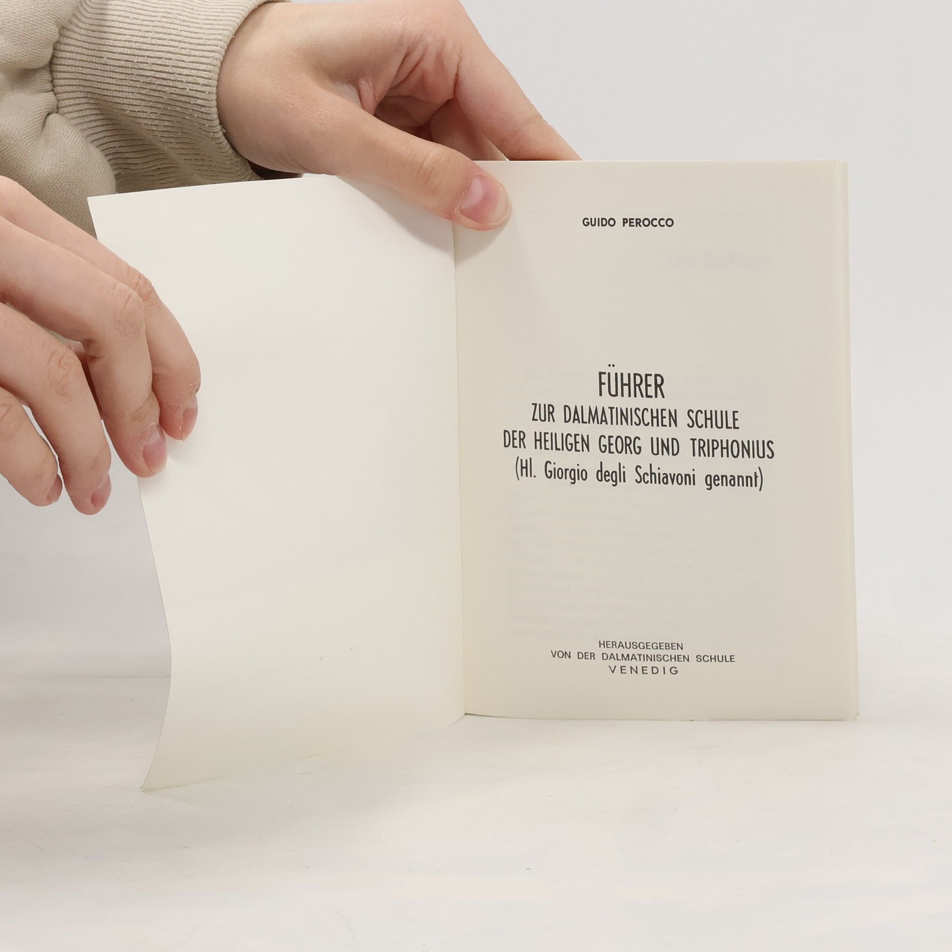 Various authors Führer zur Dalmatinische Schule der heiligen Georg und Triphonius