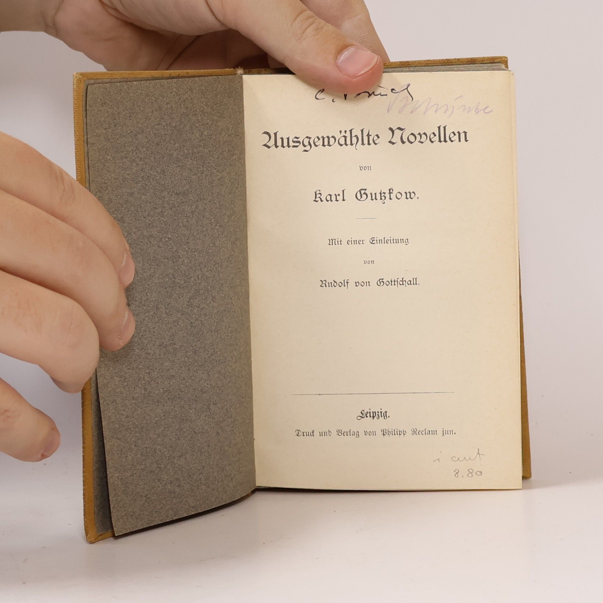 Karl Gutzkow Ausgewählte Novellen