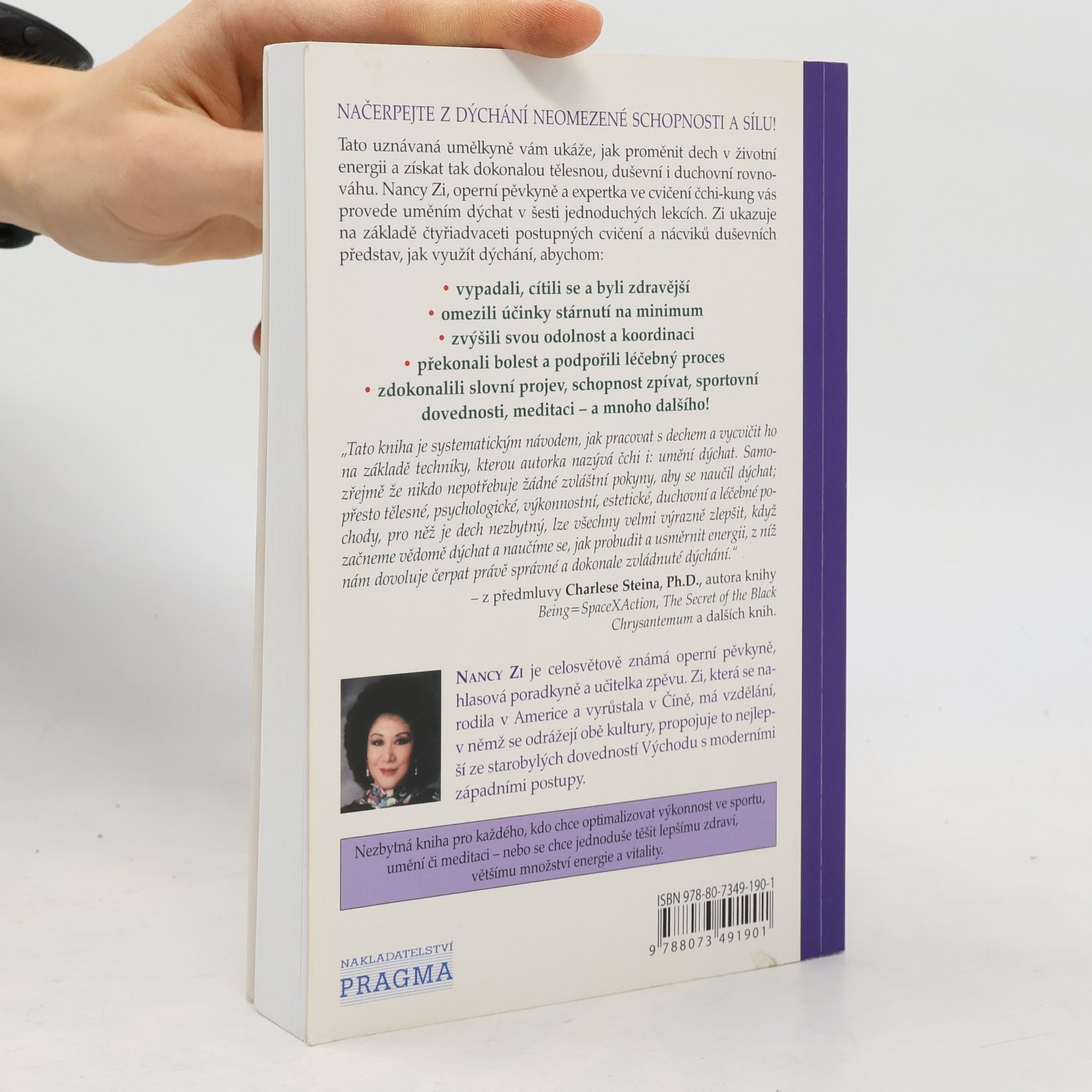 Nancy Zi Umění dýchat. Šest jednoduchých lekcí, jak zlepšit výkonnost, zdraví a celkový pocit pohody