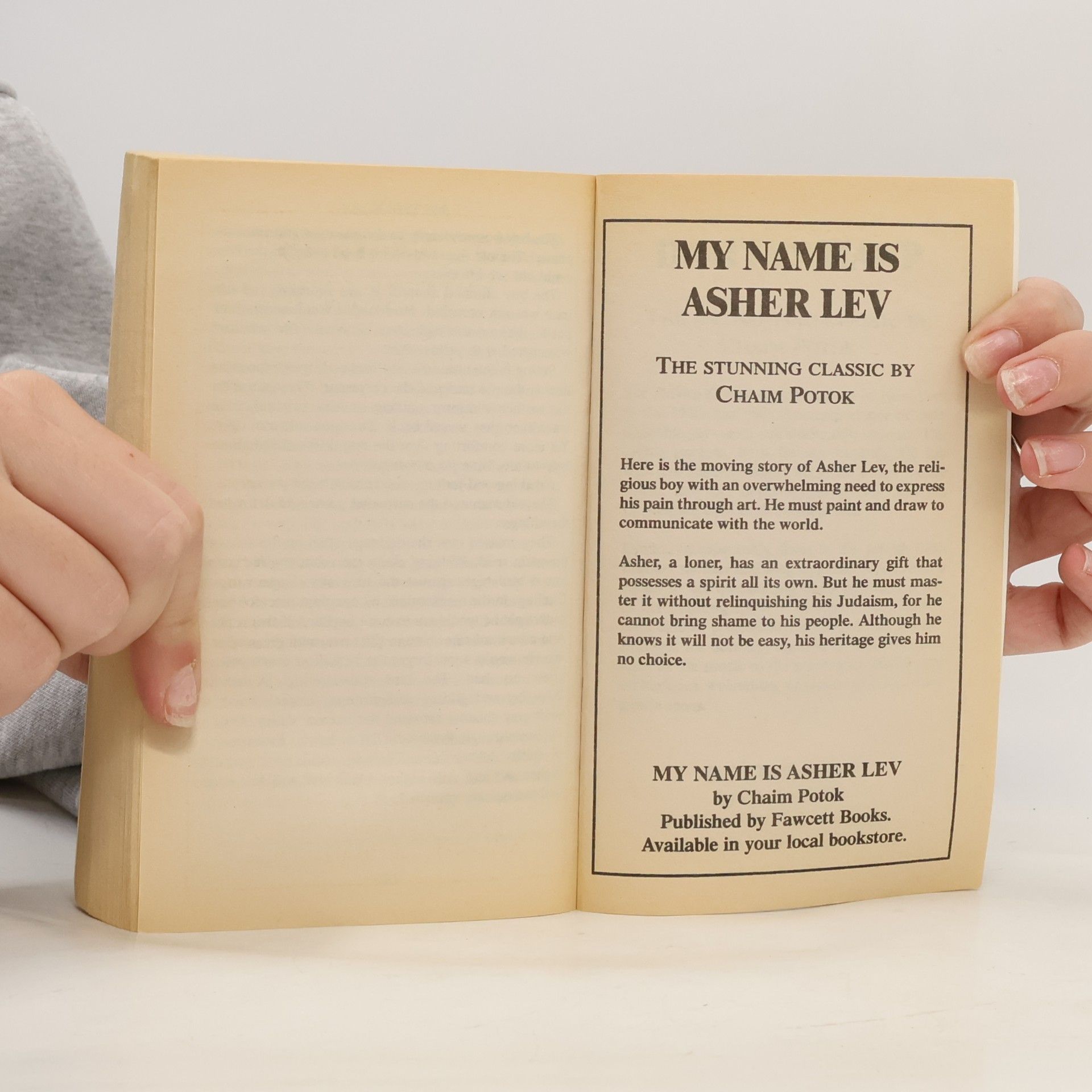 Chaim Potok I Am the Clay