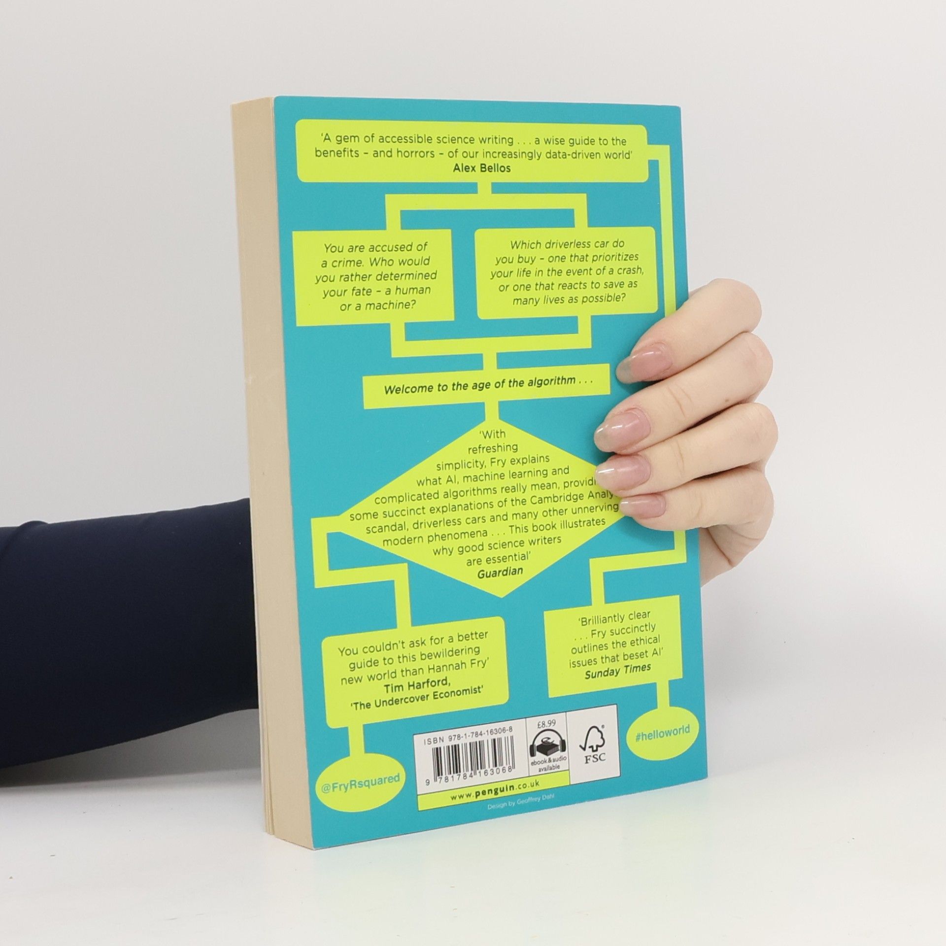 Hannah Fry Hello World. How to be Human in the Age of the Machine