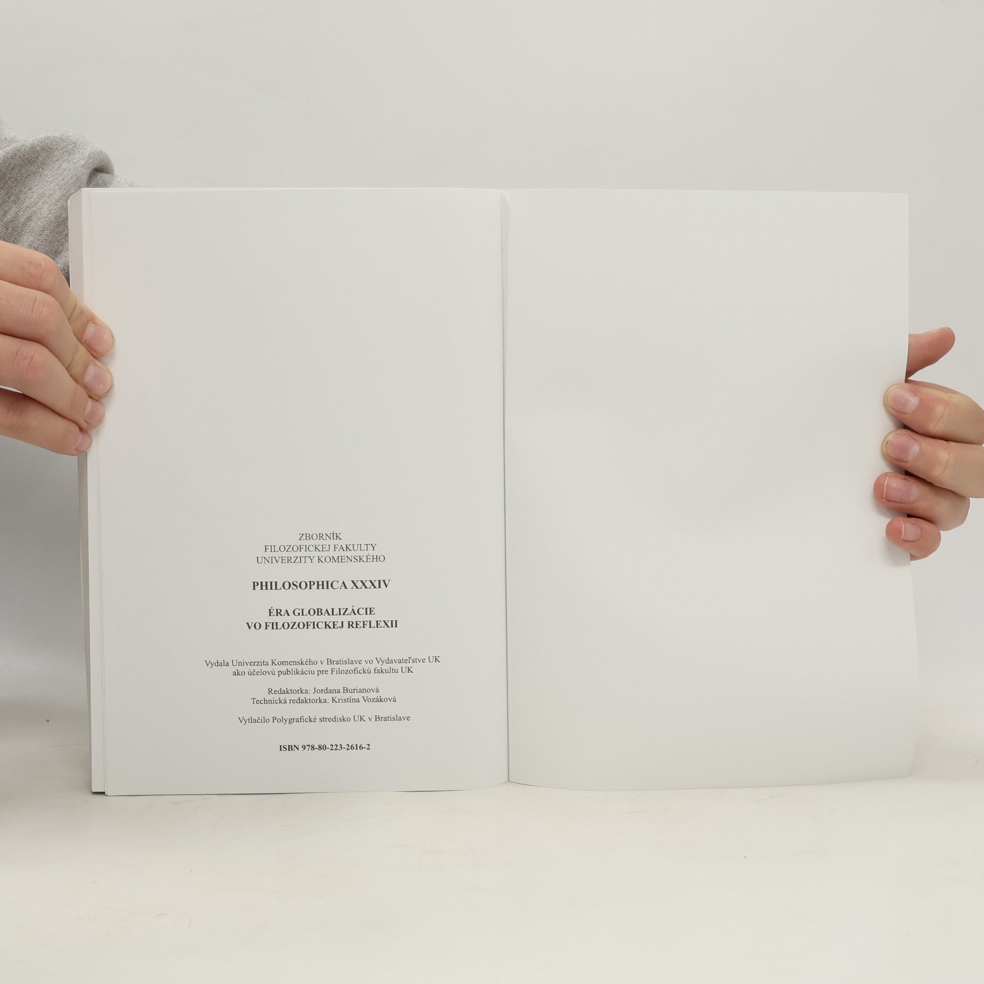Autorenkollektiv Éra globalizácie vo filozofickej reflexii XXXIV