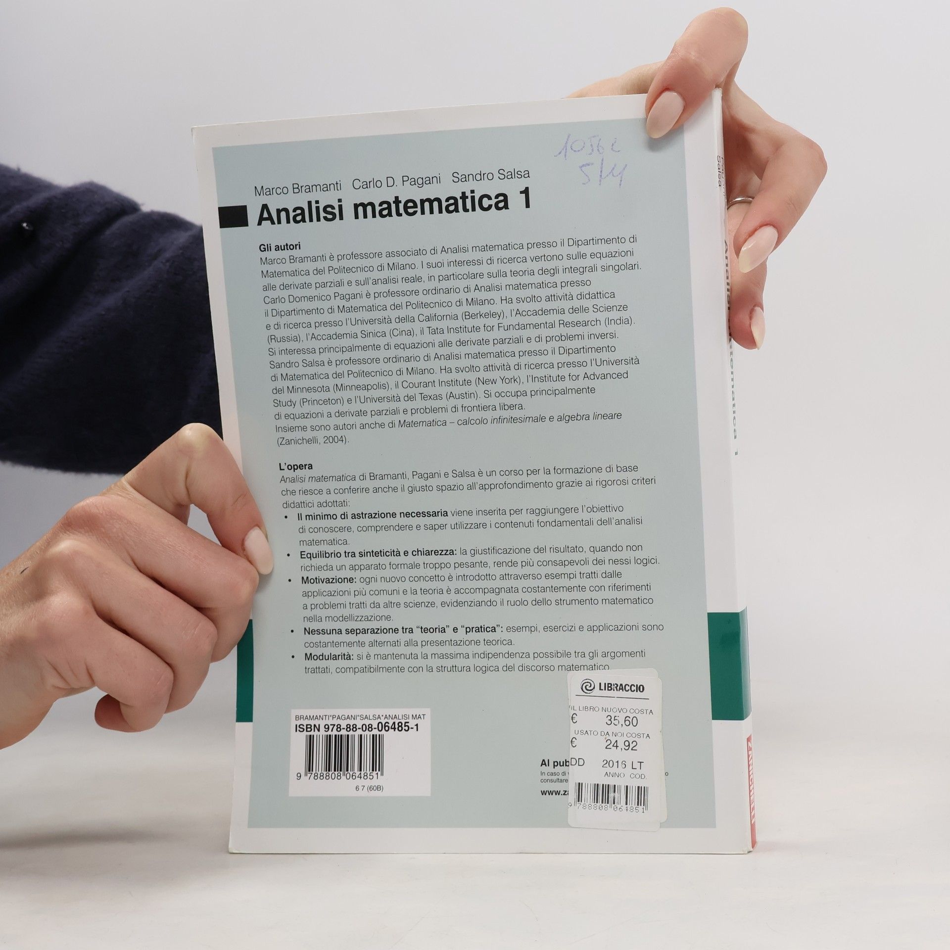Marco Bramanti Analisi matematica 1