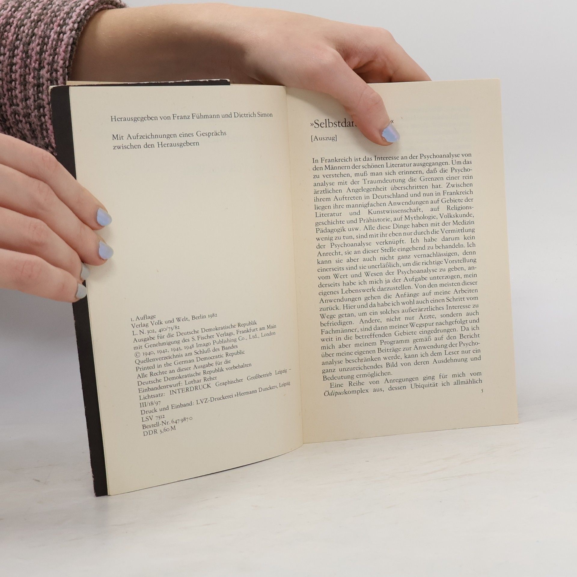 Sigmund Freud Trauer und Melancholie