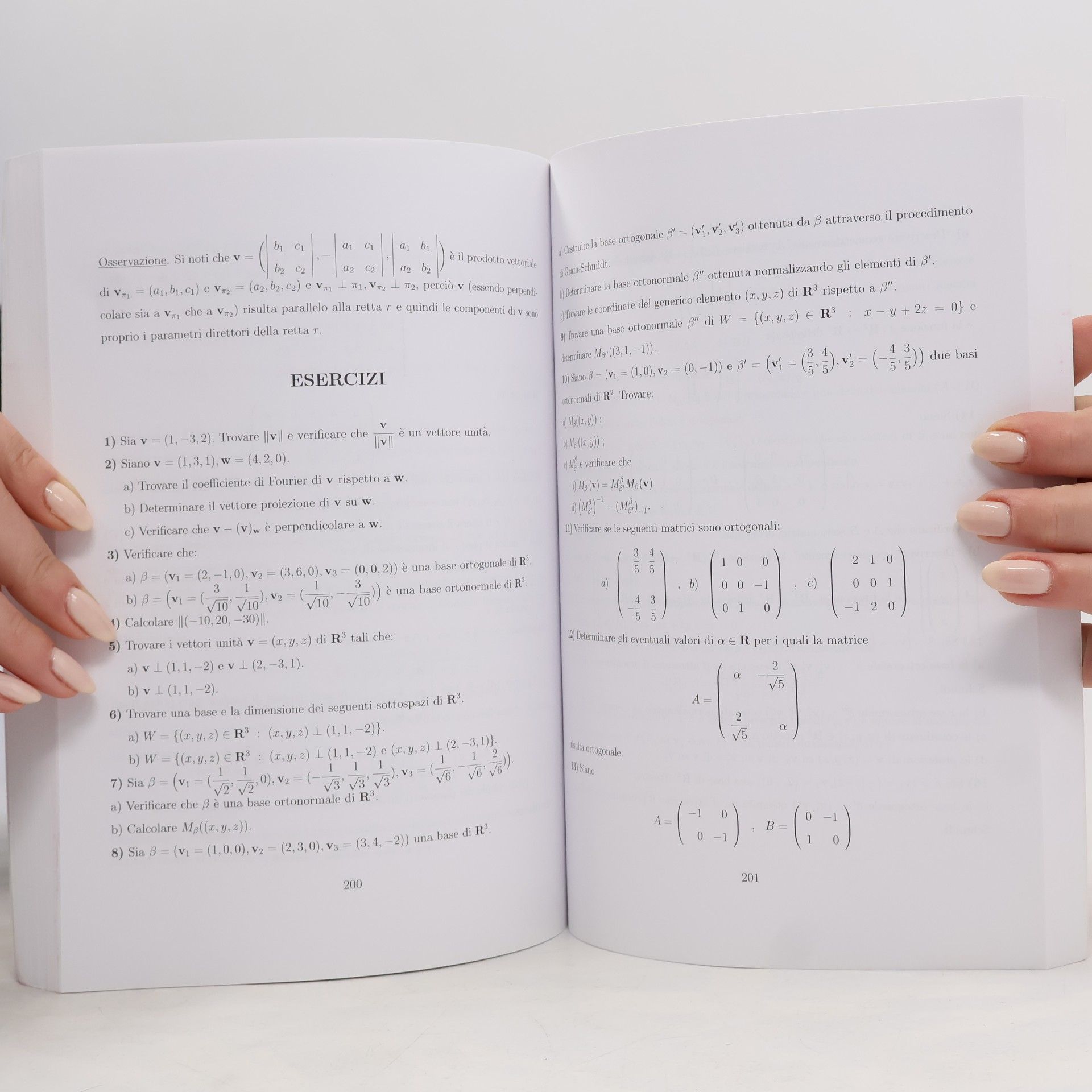 Valter Roselli Appunti di Algebra lineare, Geometria analitica, Tensori
