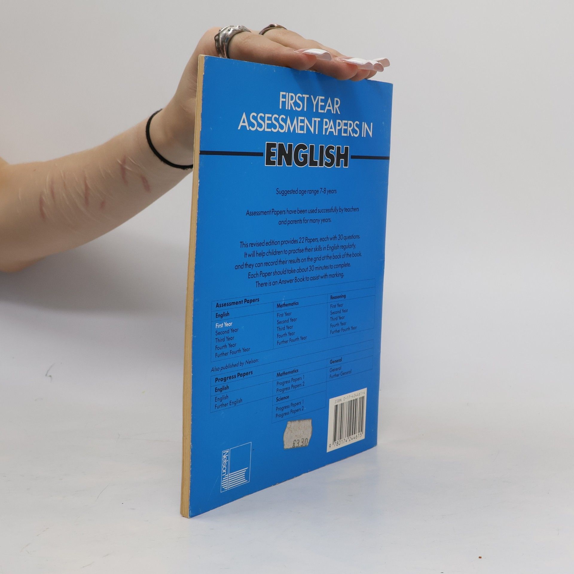 J. M. Bond First Year Assessment Papers In English