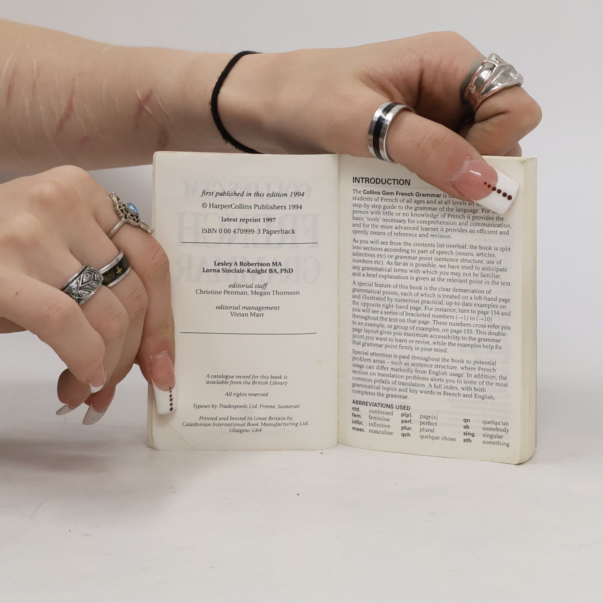Lesley A. Robertson Collins Gem: French Grammar