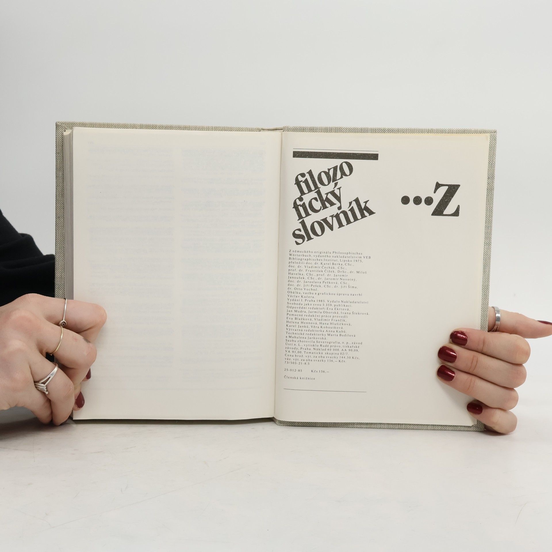 Manfred Buhr Filozofický slovník A-N, O-Z