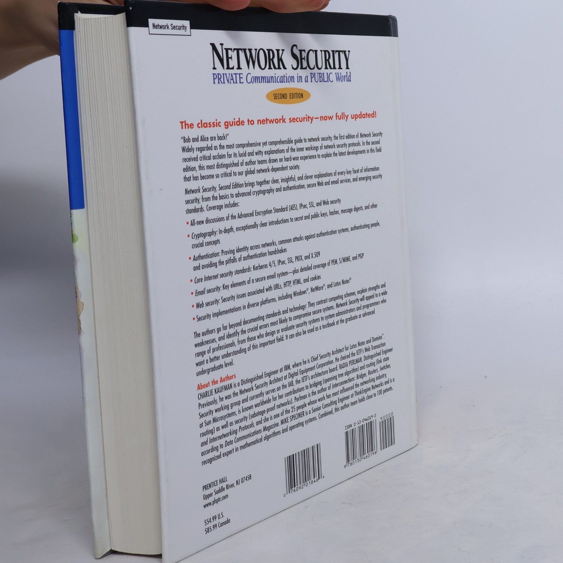 Radia Perlman Prentice Hall Series in Computer Networking and Distributed Systems: Network Security