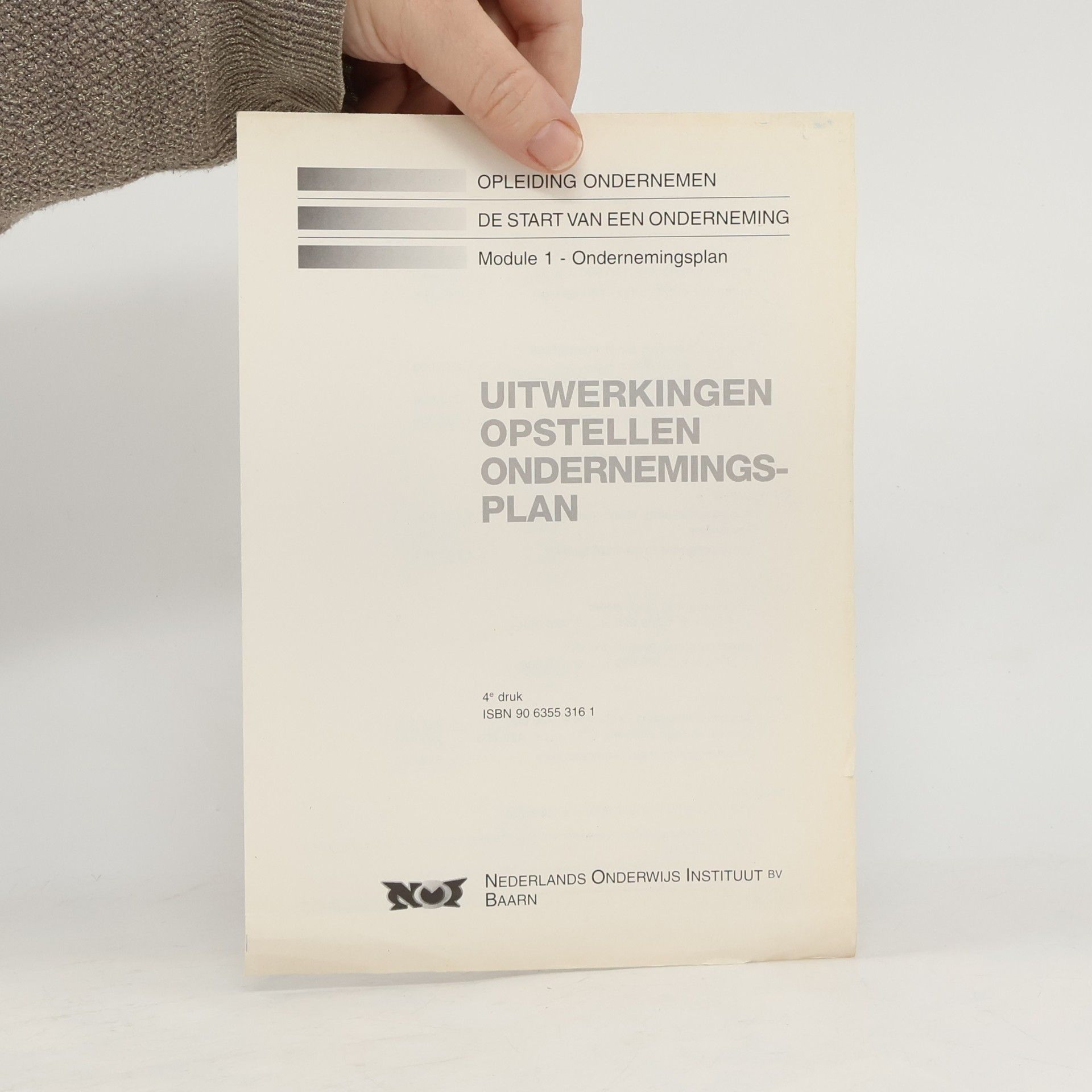 P.F. Pietersen Opstellen ondernemingsplan