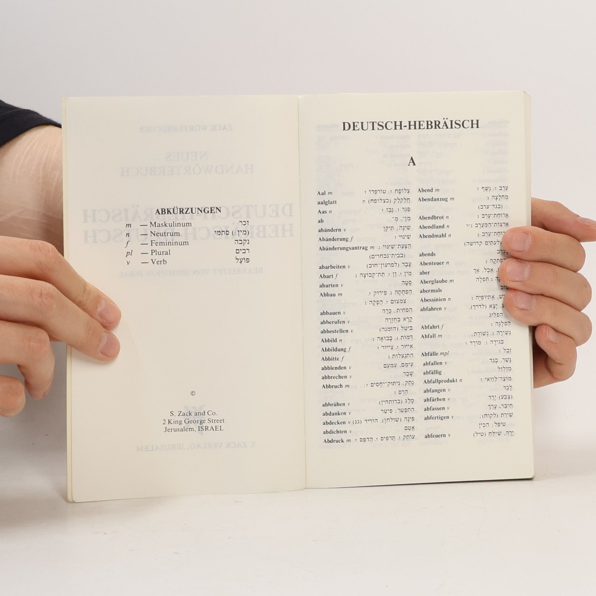 Kolektiv autorů Neues Handwörterbuch Deutsch-Hebräisch Hebräisch-Deutsch