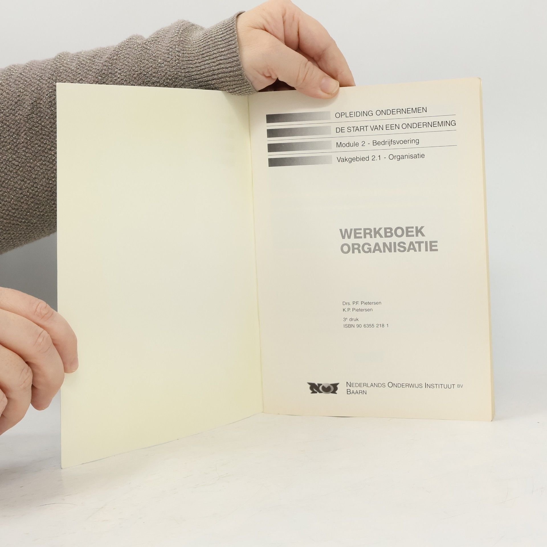 P.F. Pietersen Werkboek Organisatie