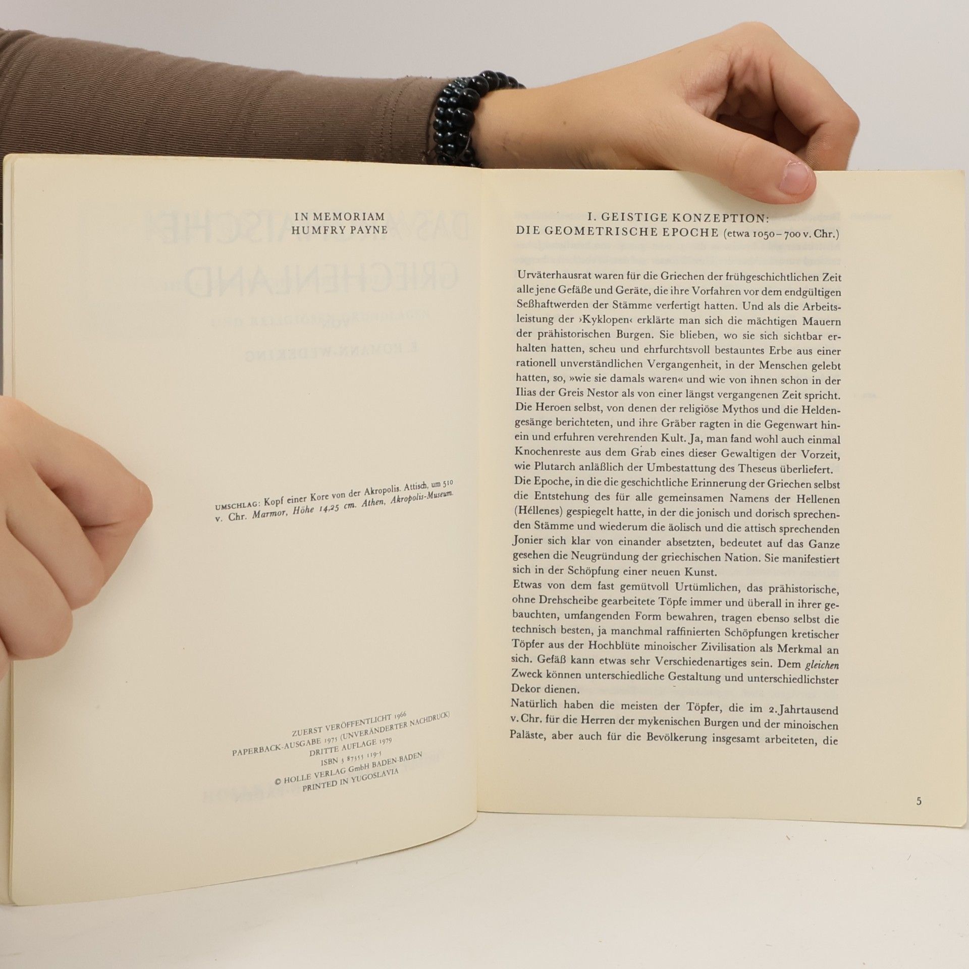 Ernst Homann-Wedeking Archaisches Griechenland