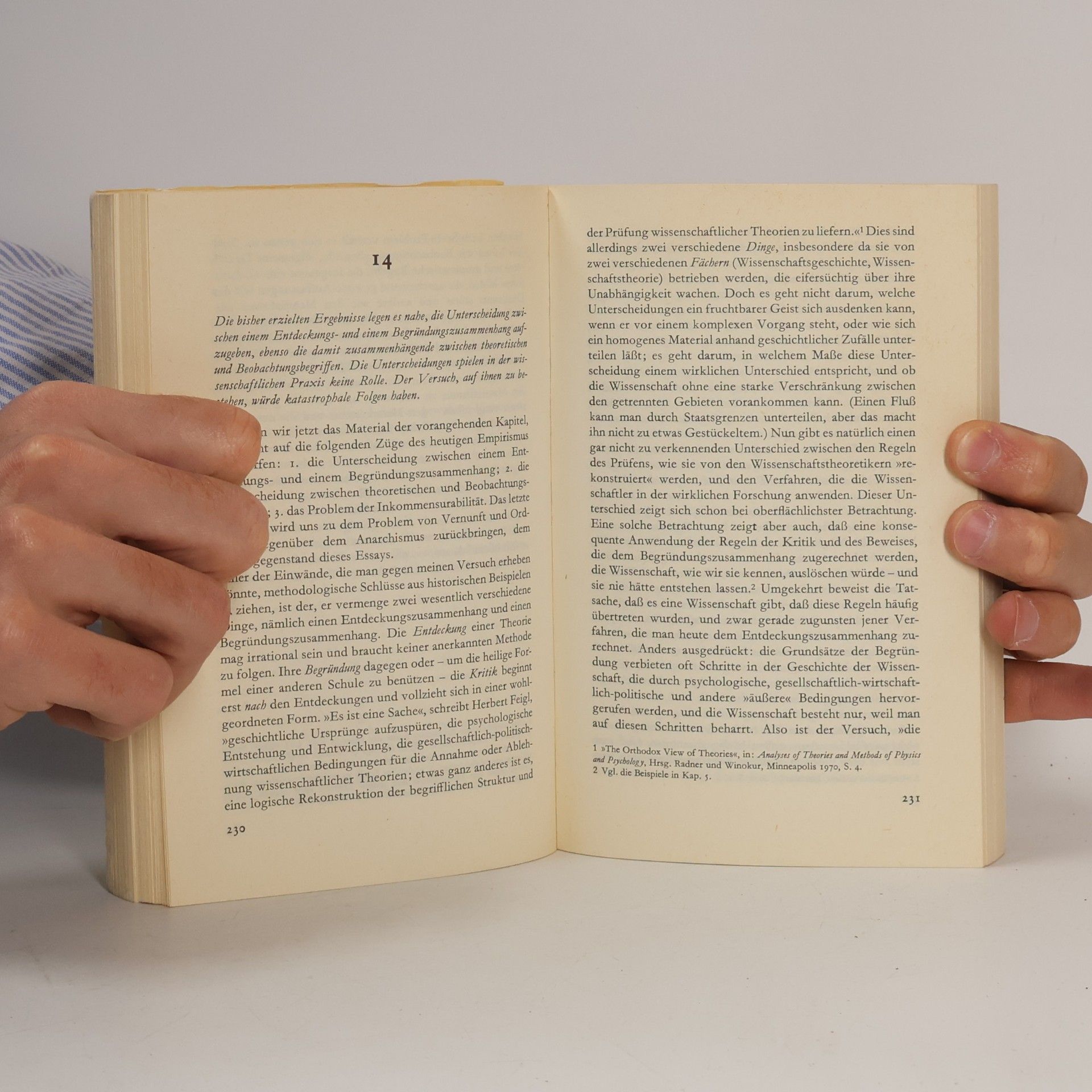 Paul Karl Feyerabend Wider den Methodenzwang
