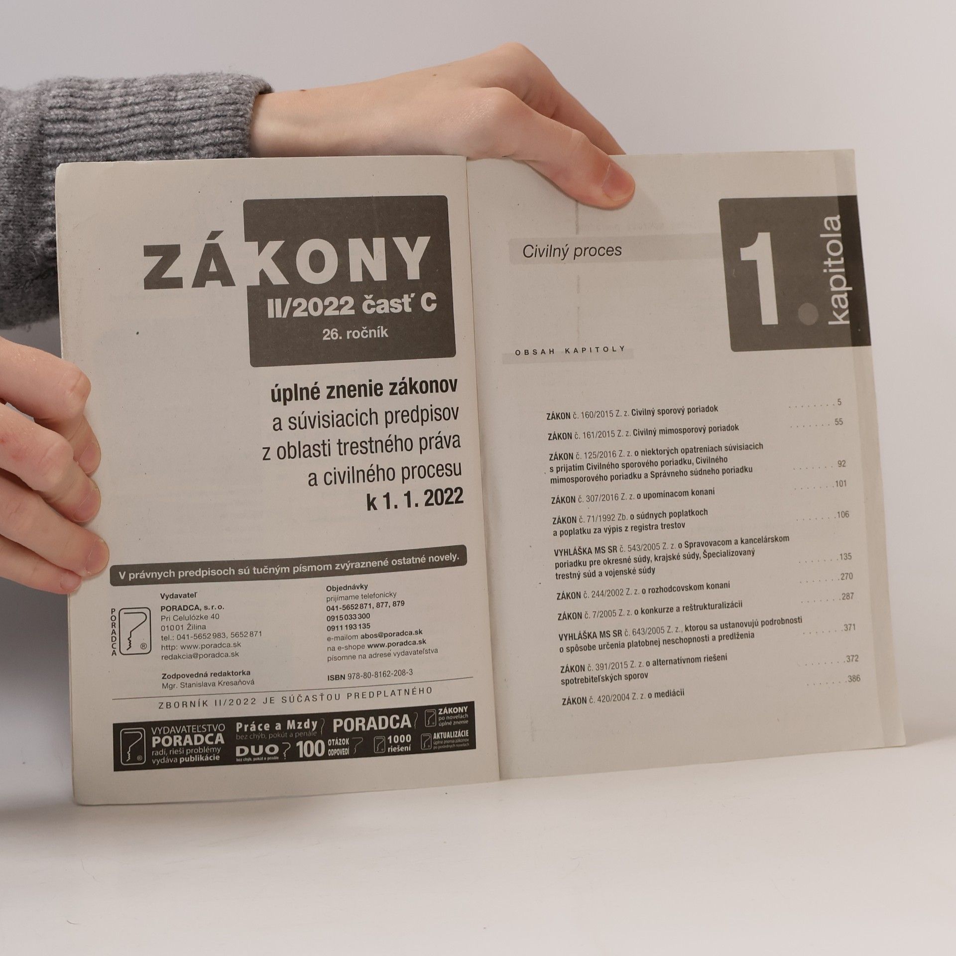 Auteurscollectief Zákony 2022 II. část C trestné právo, súdné spory