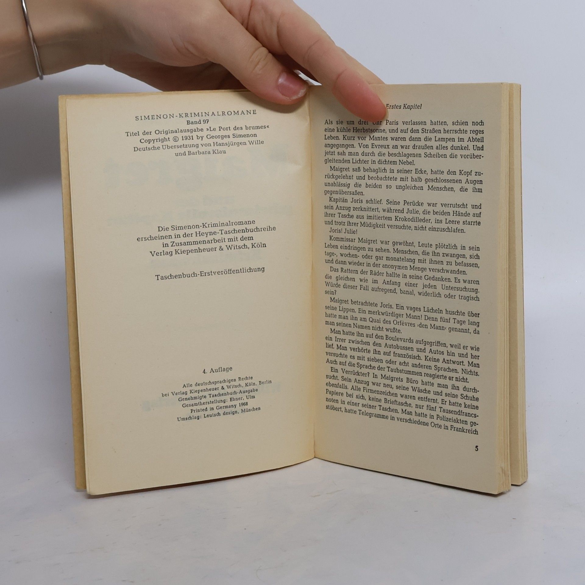 Georges Simenon Maigret und der geheimnisvolle Kapitän