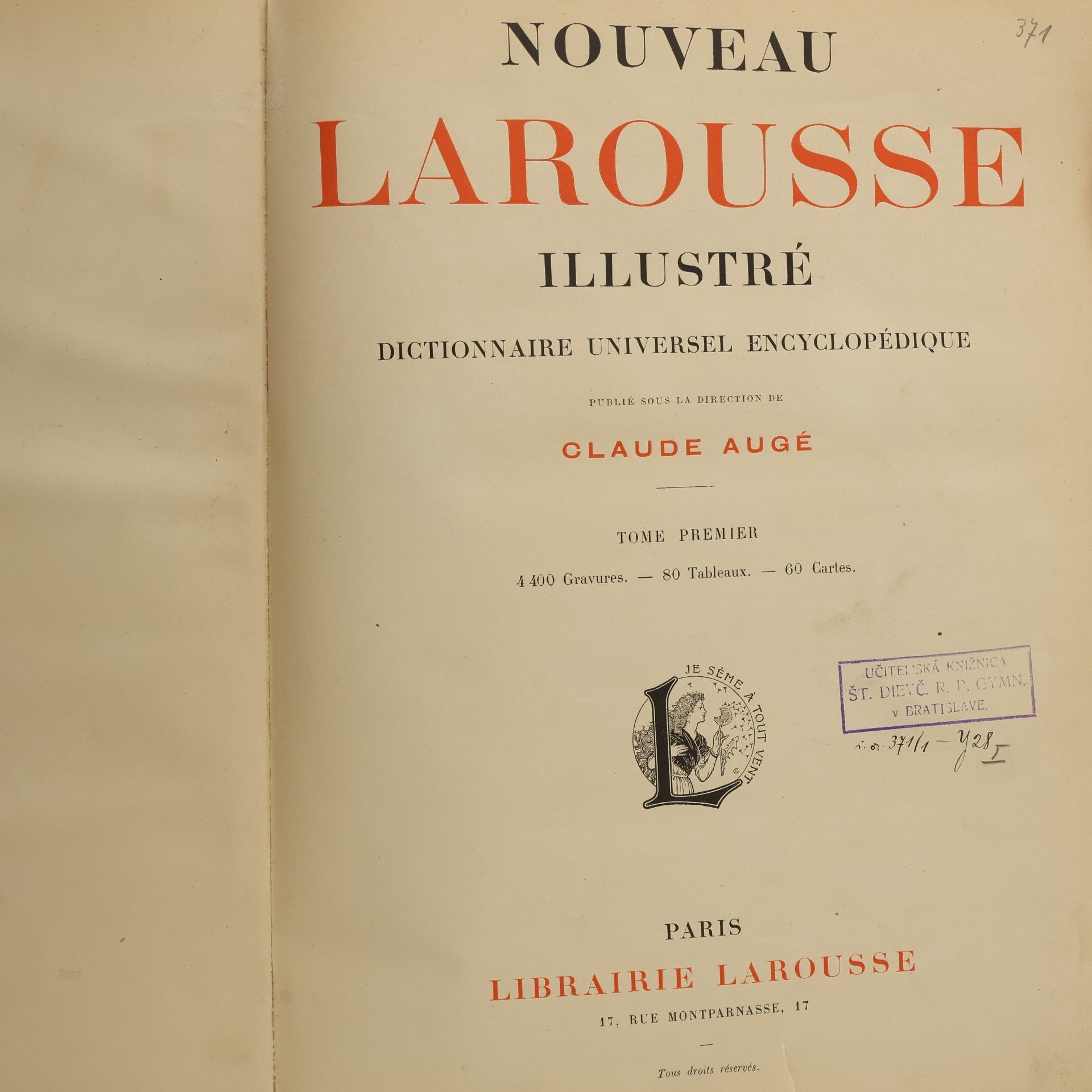 Various authors Nouveau Larousse Illustré