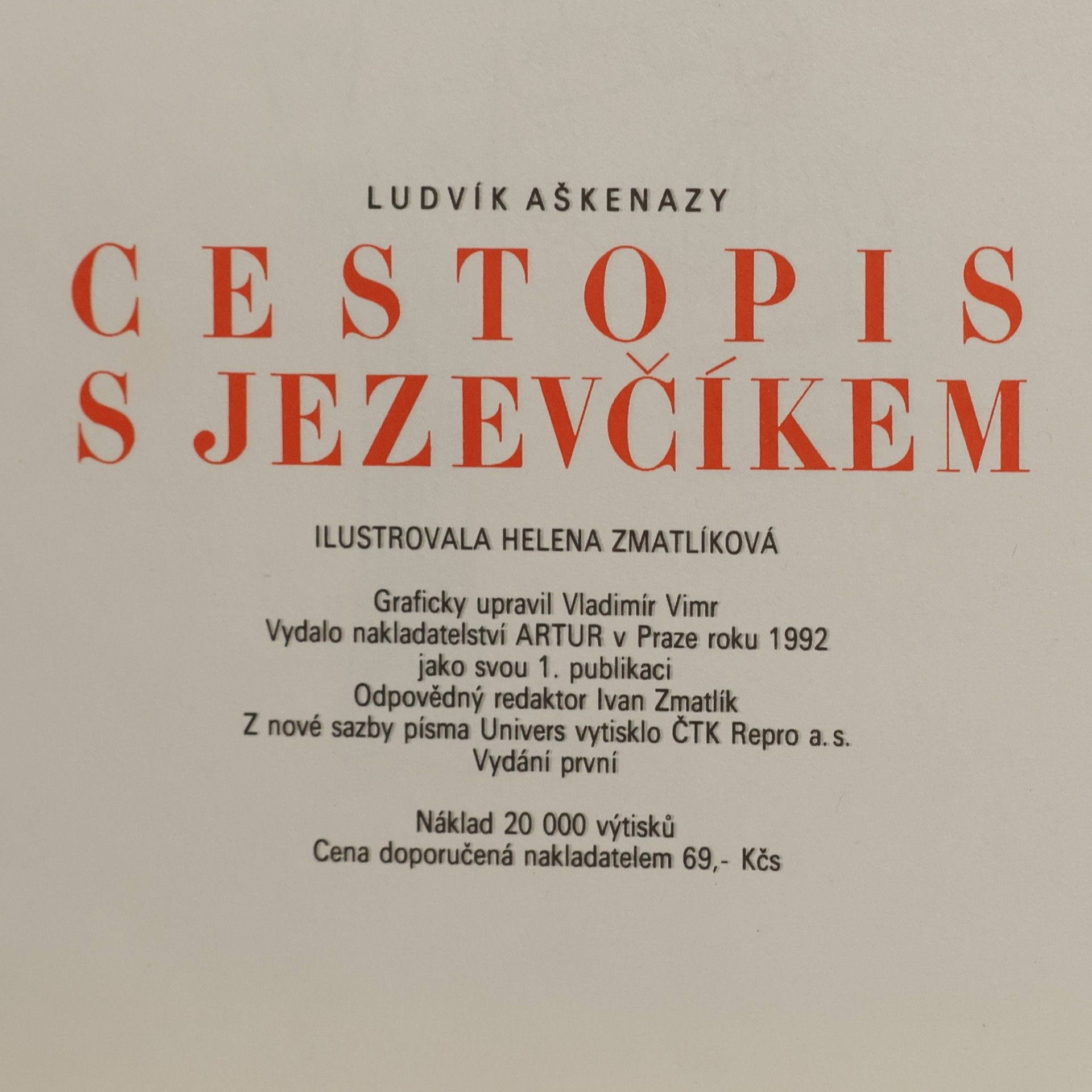 Ludwig Askenazy Cestopis s jezevčíkem