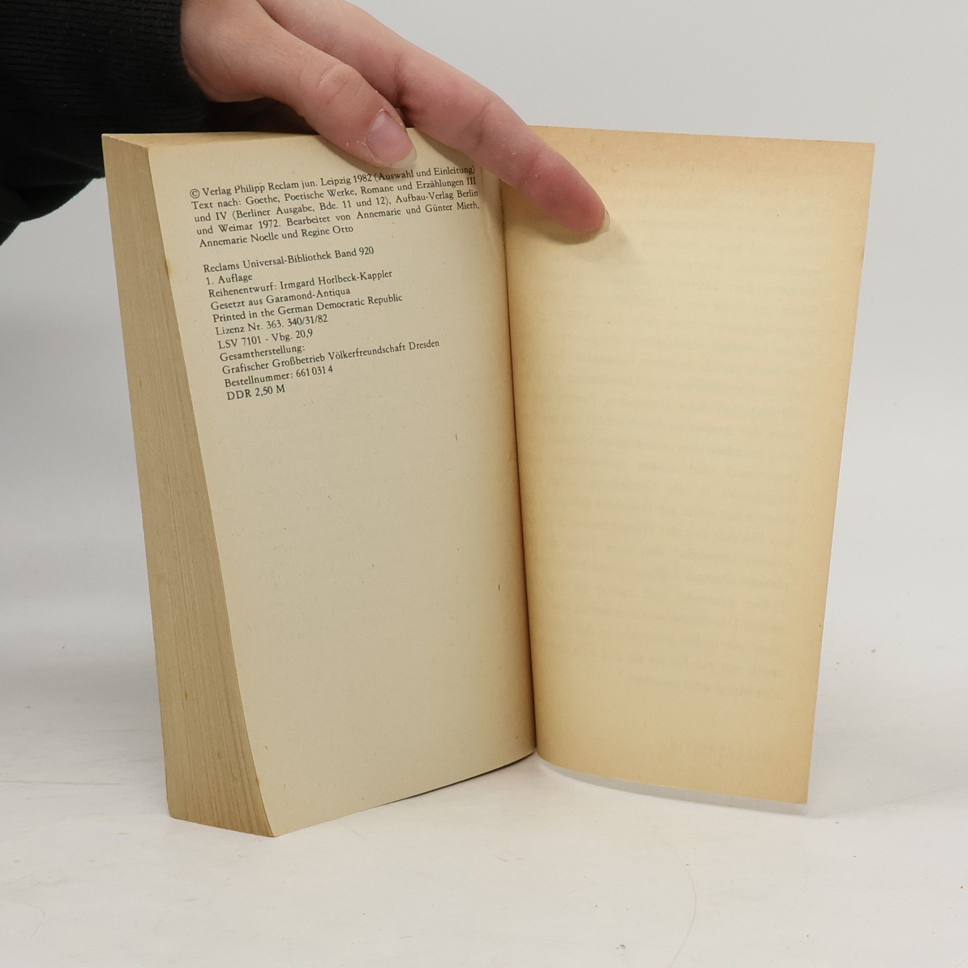 Johann Wolfgang von Goethe Novellen