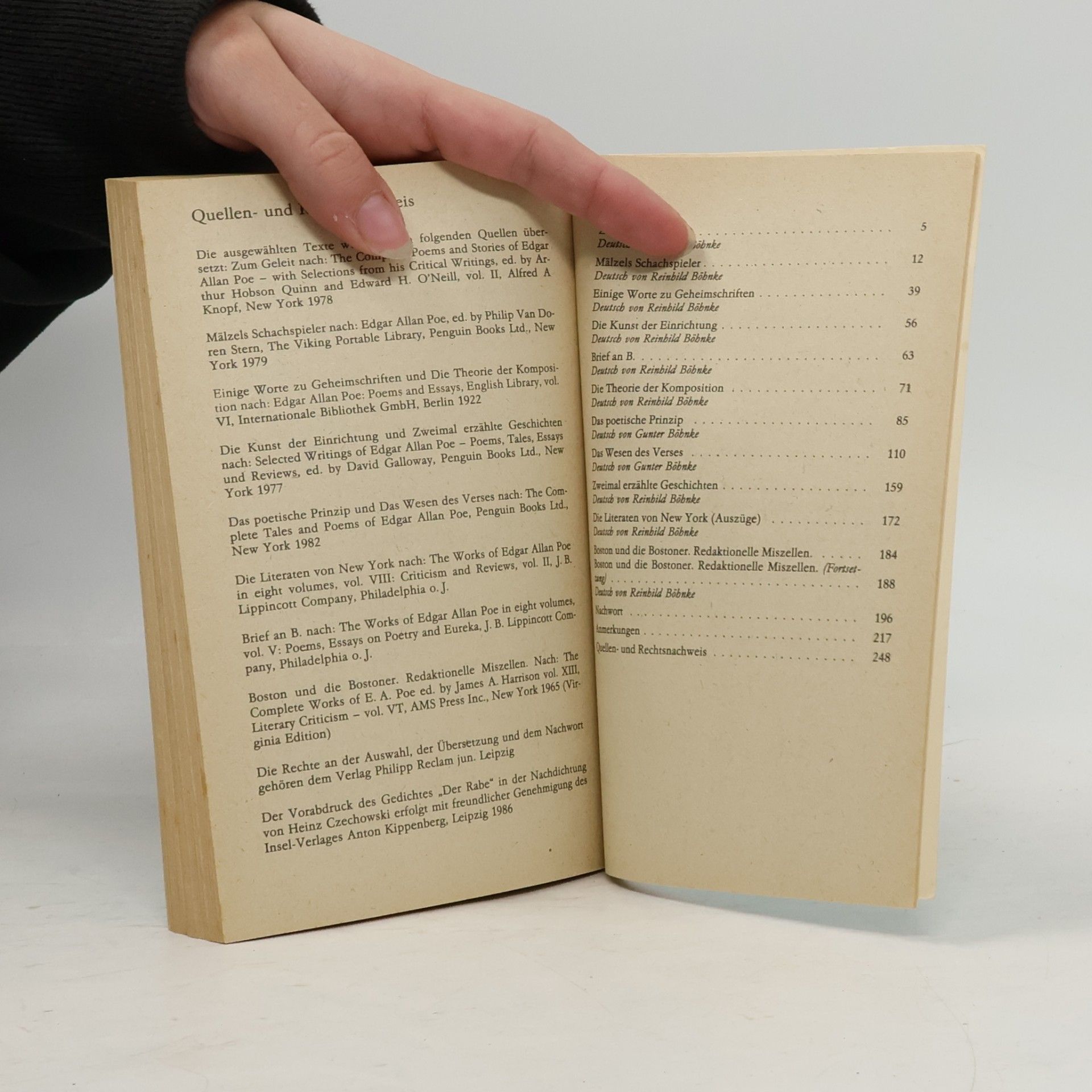 Edgar Allan Poe Brief an B.