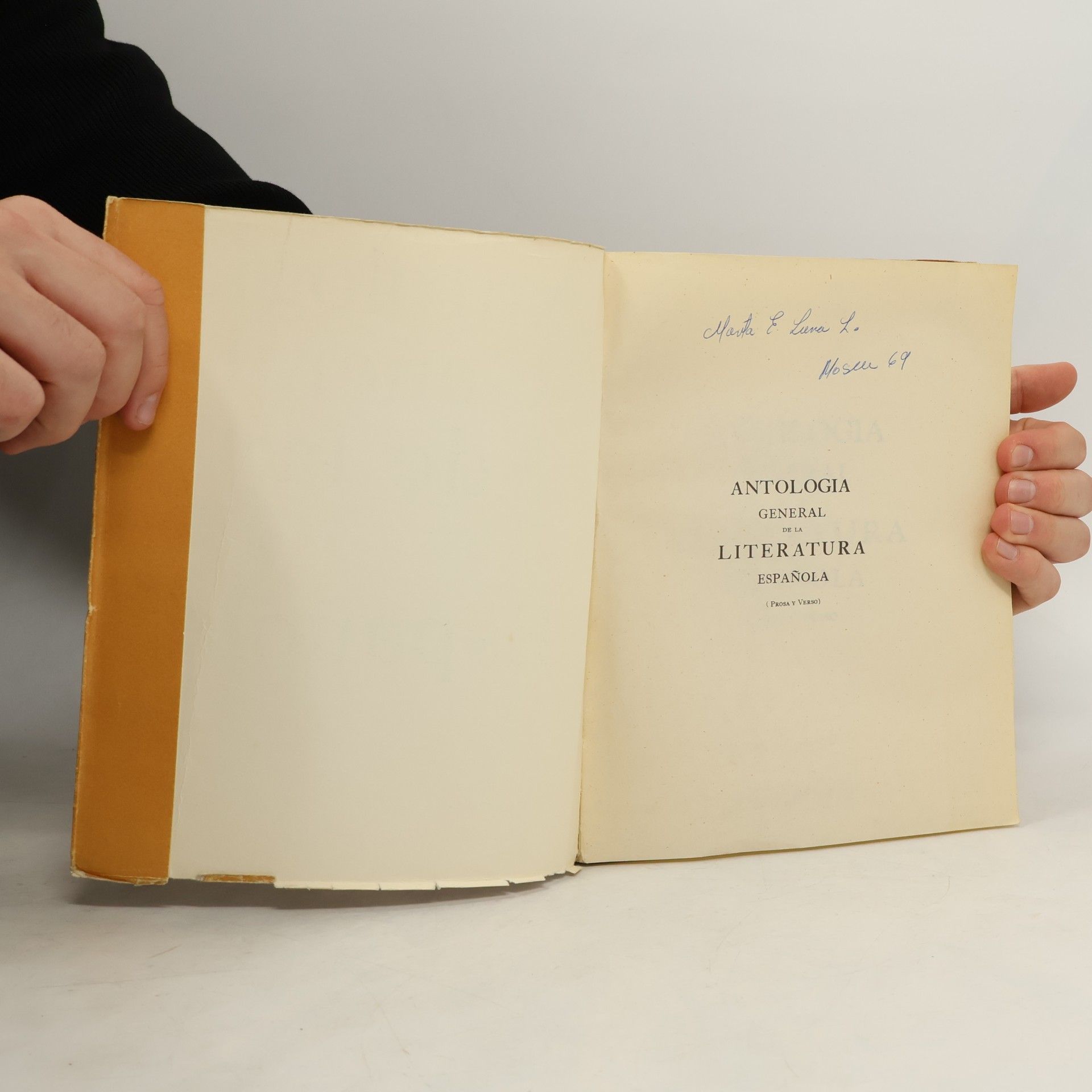 Juan Chabás Antología General de la Literatura Española