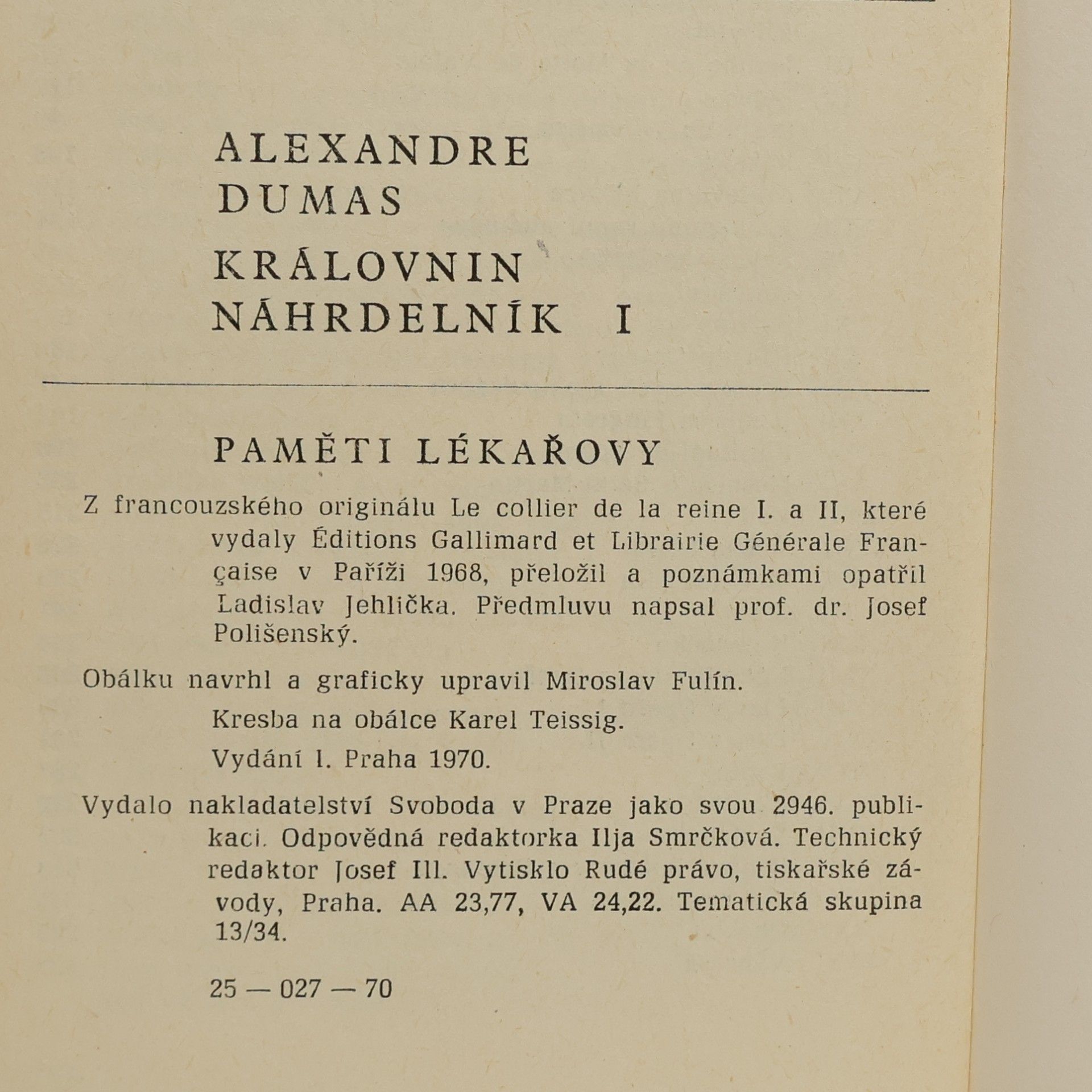Karel Teissig Královnin náhrdelník 5