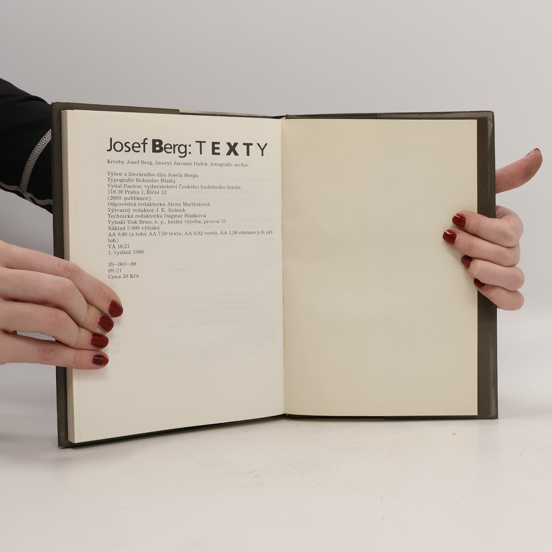 Josef Berg Texty