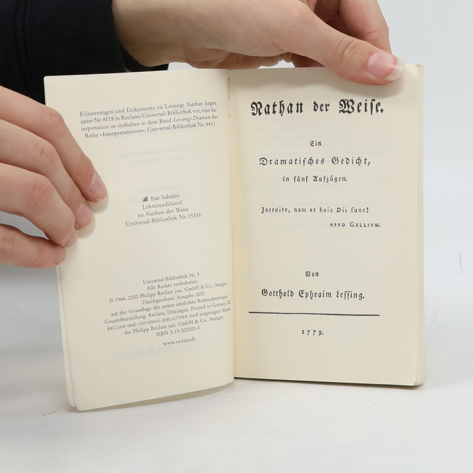 Gotthold Ephraim Lessing Nathan der Weise