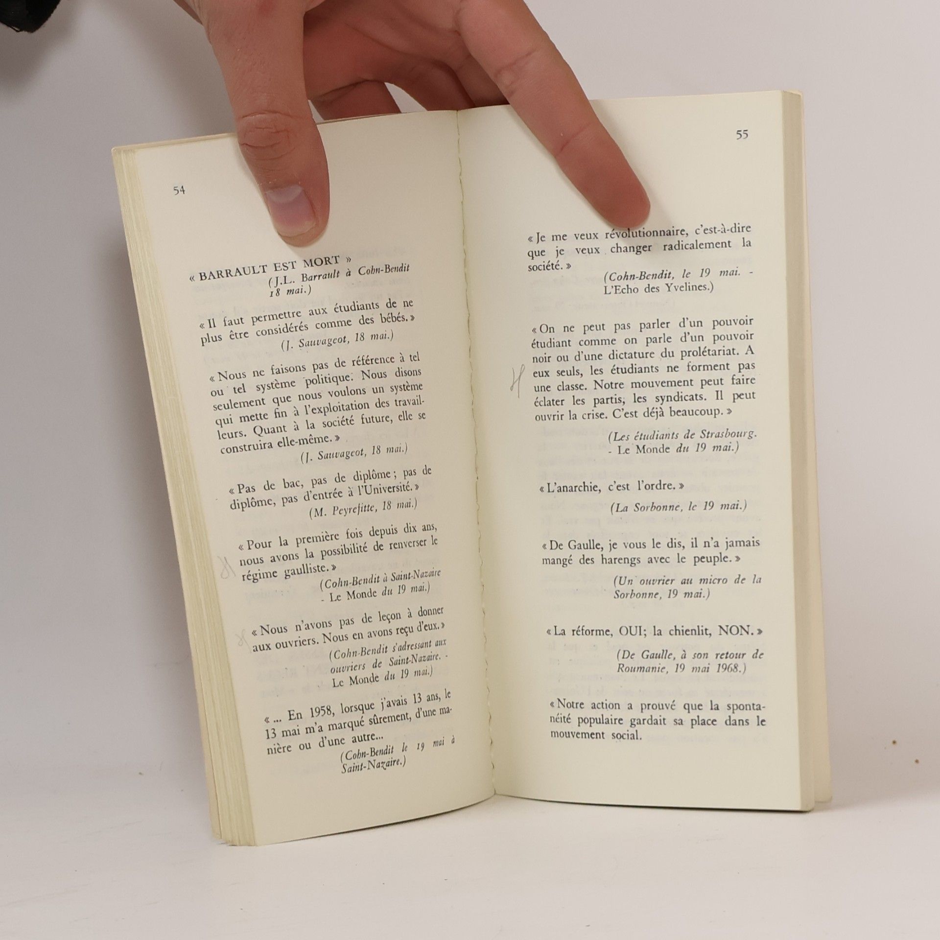 Alain Ayache Les citations de la révolution de Mai