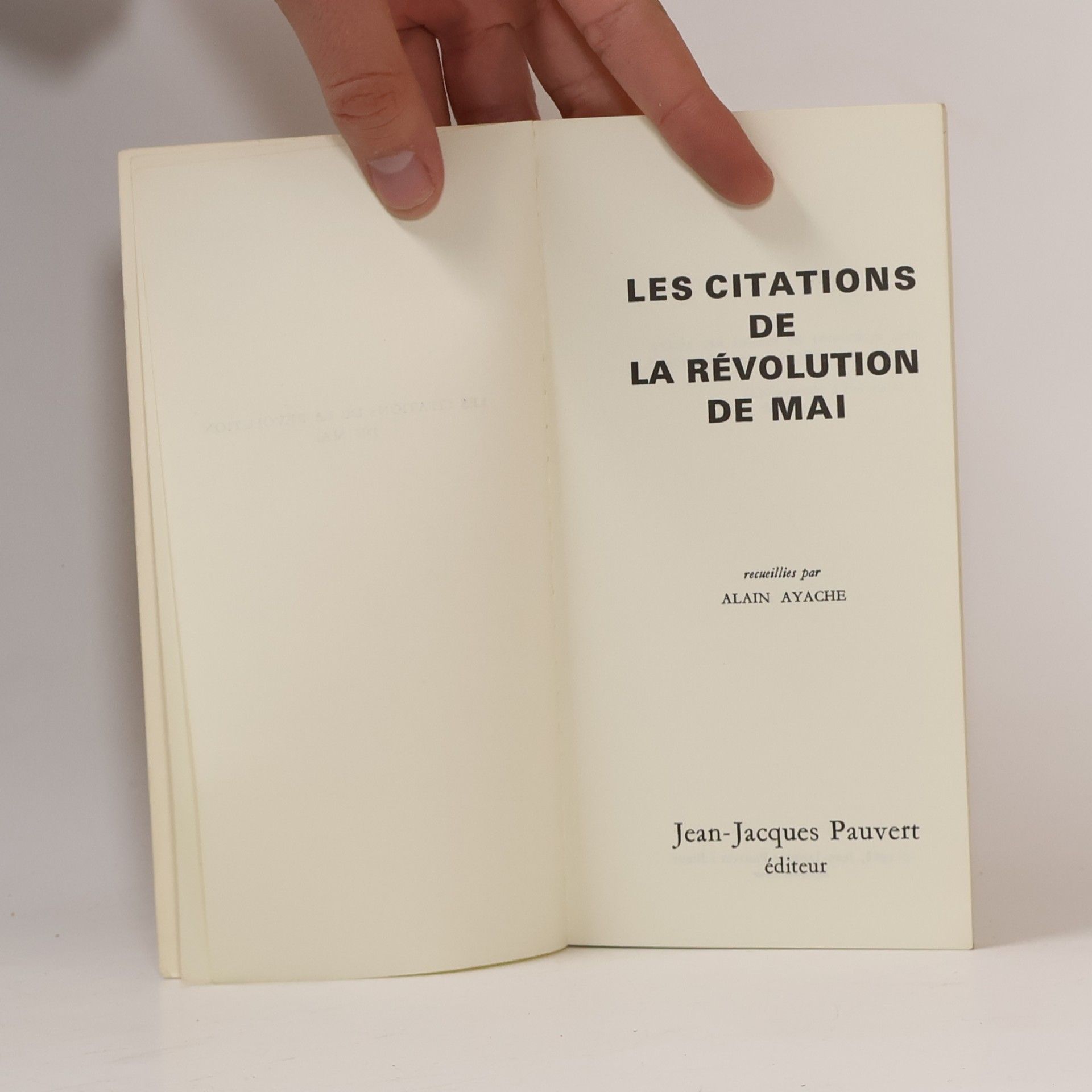 Alain Ayache Les citations de la révolution de Mai