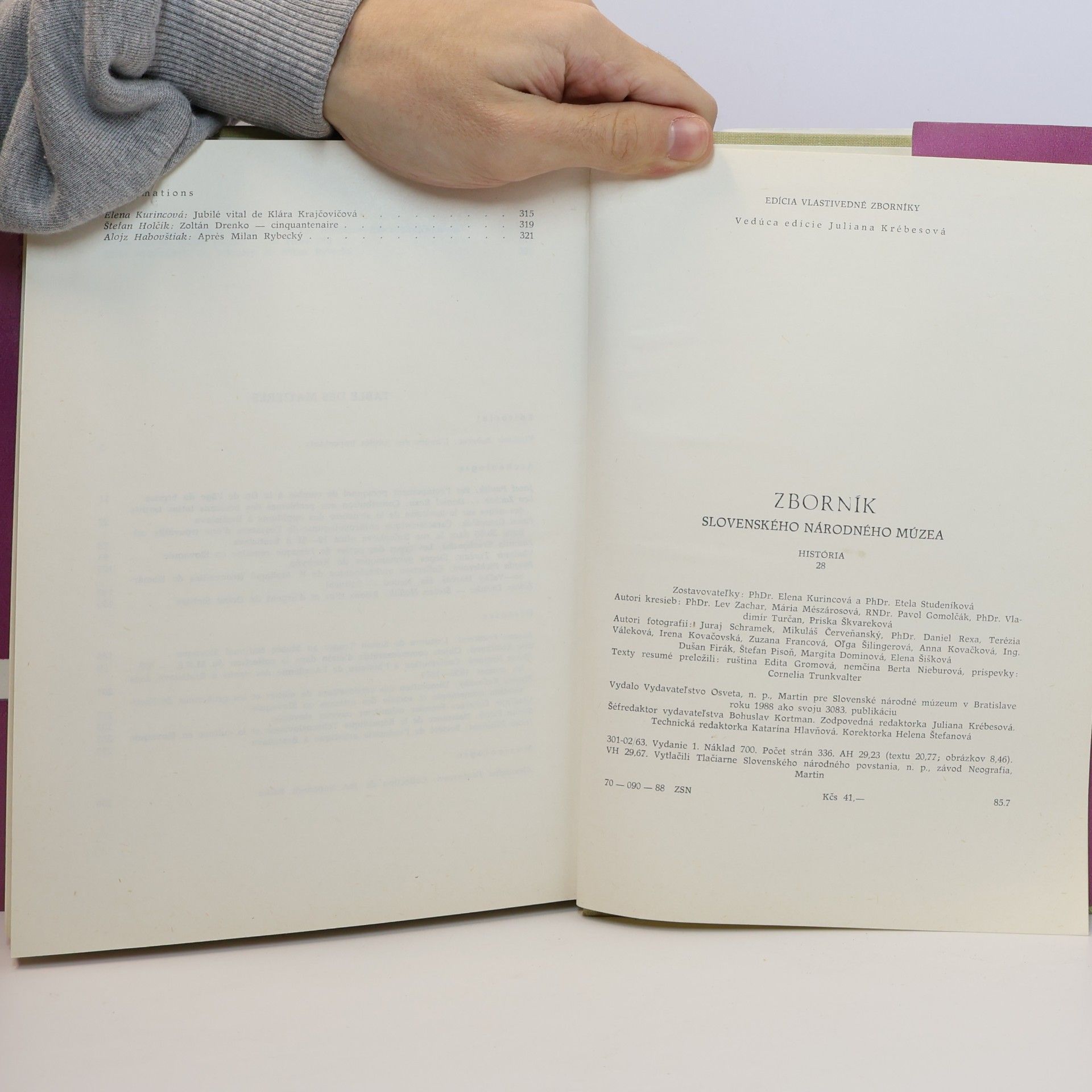 Lev Zachar ZBORNÍK SLOVENSKÉHO NÁRODNÉHO MÚZEA 81