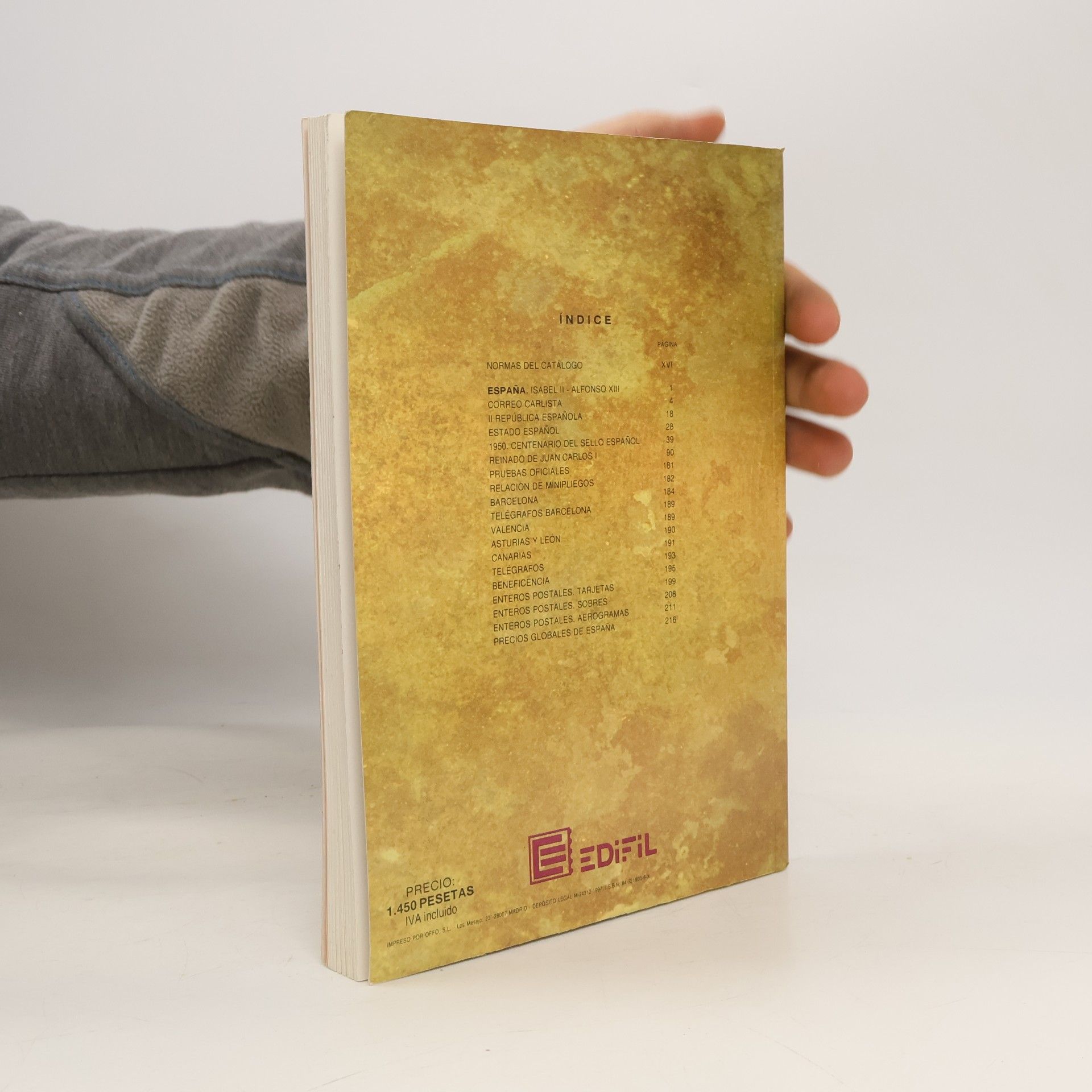 Kolektiv autorů Catálogo Unificado Edifil de Sellos de España